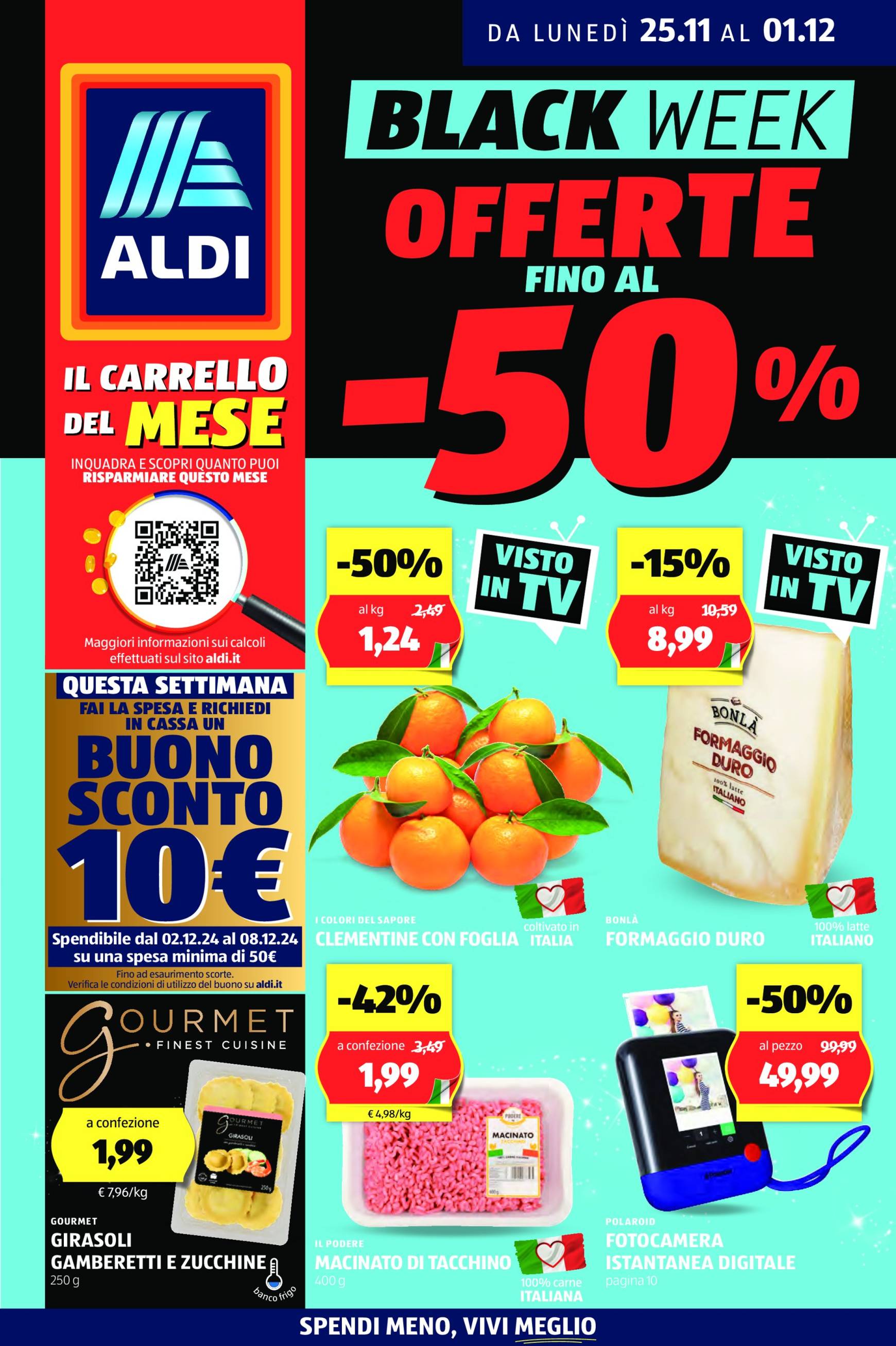 Volantino ALDI - Black Friday valido dal 25.11. al 01.12.