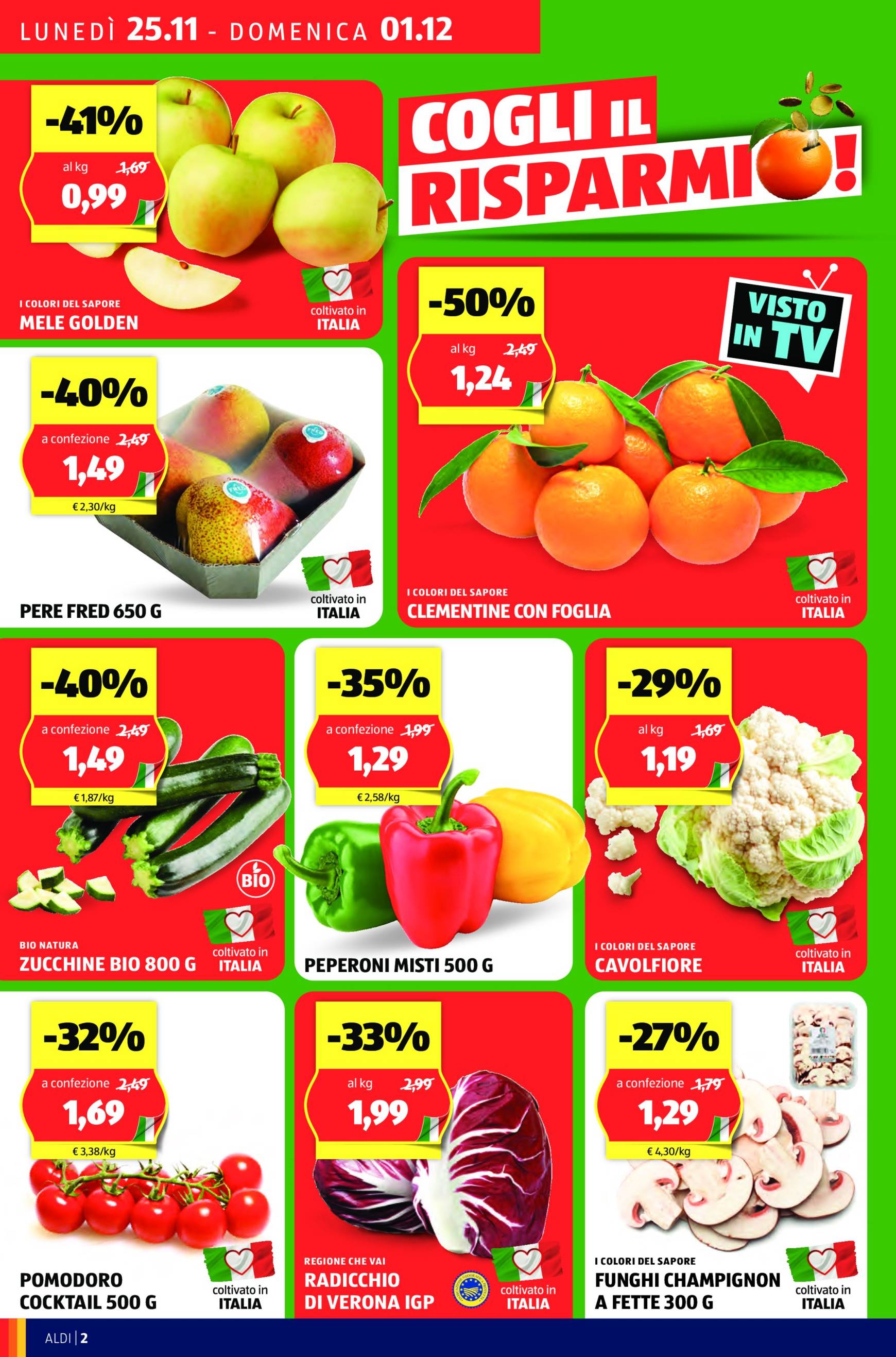 Volantino ALDI - Black Friday valido dal 25.11. al 01.12. 2