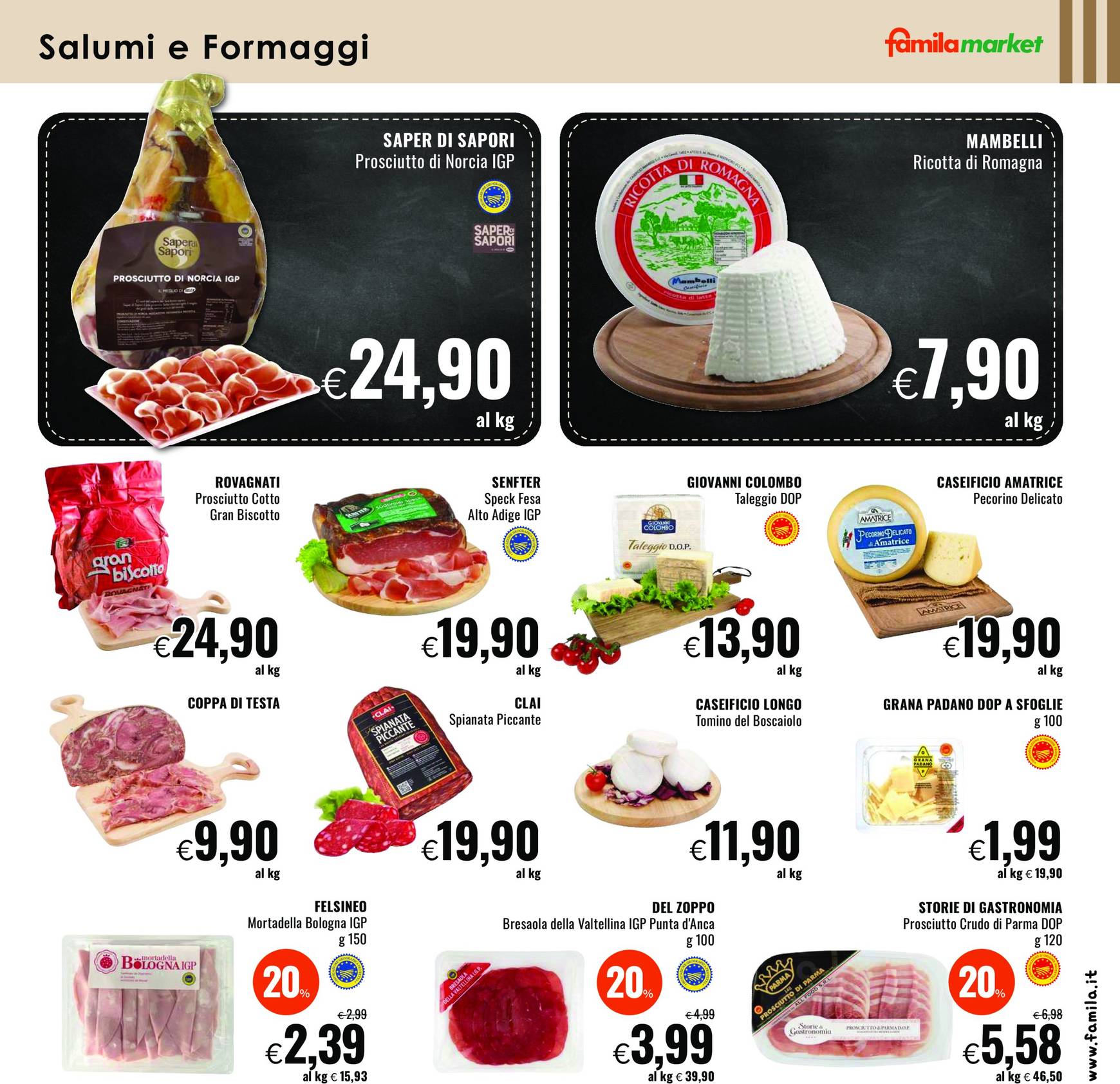 Volantino Famila market valido dal 31.10. al 13.11. 15