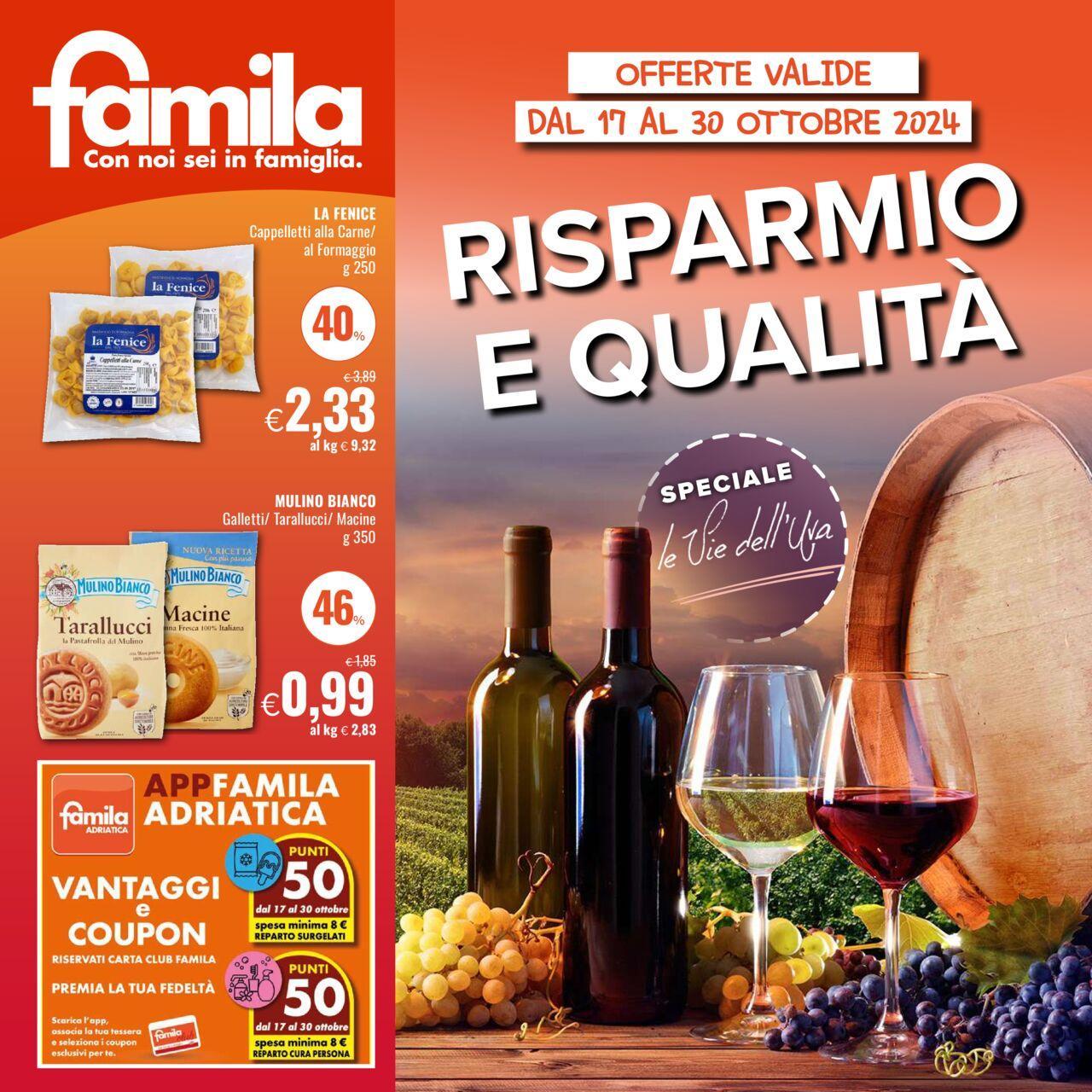 Famila volantino 17/10/2024 - 30/10/2024