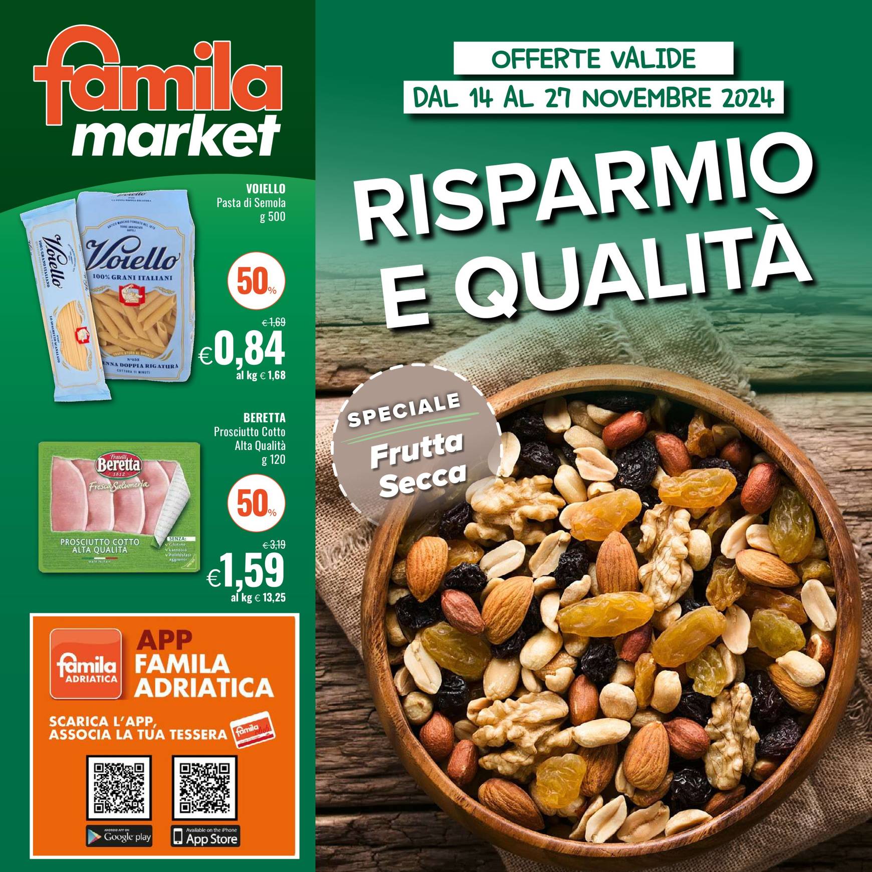 Volantino Famila market valido dal 14.11. al 27.11.