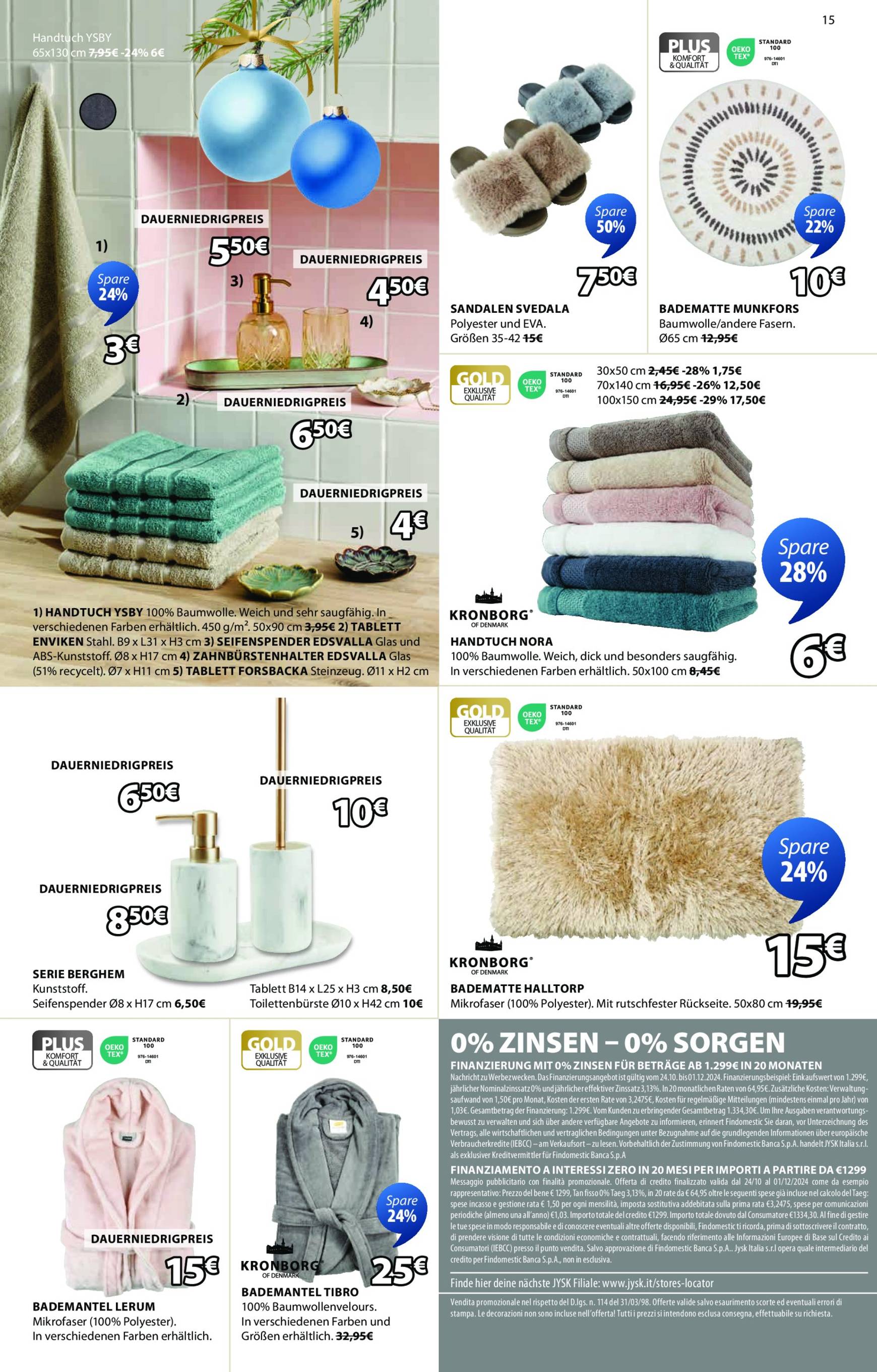 Volantino JYSK - Black Friday Großartige Angebote valido dal 17.11. al 01.12. 15