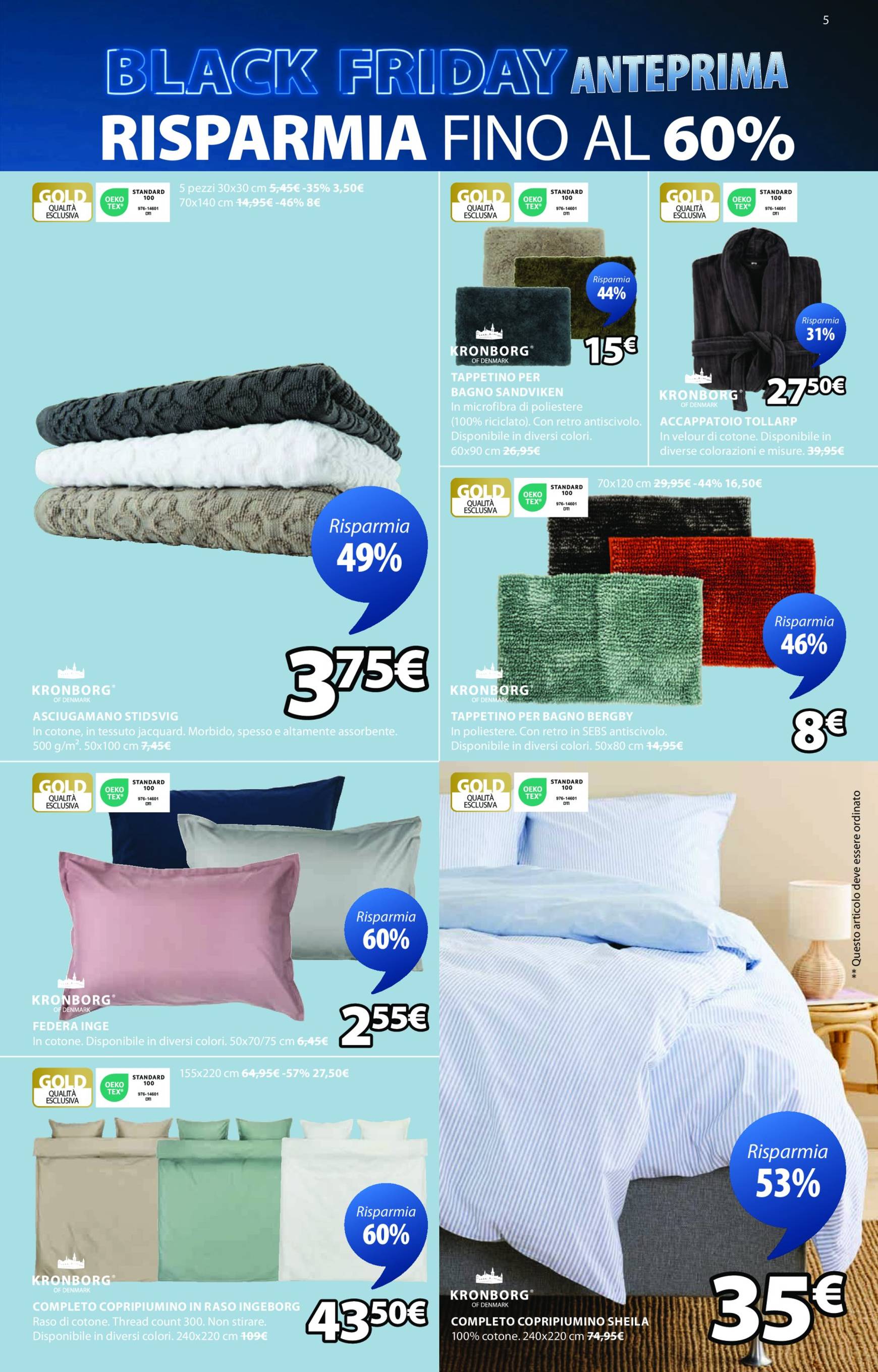 Volantino JYSK - Black Friday Grandi offerte valido dal 17.11. al 01.12. 5