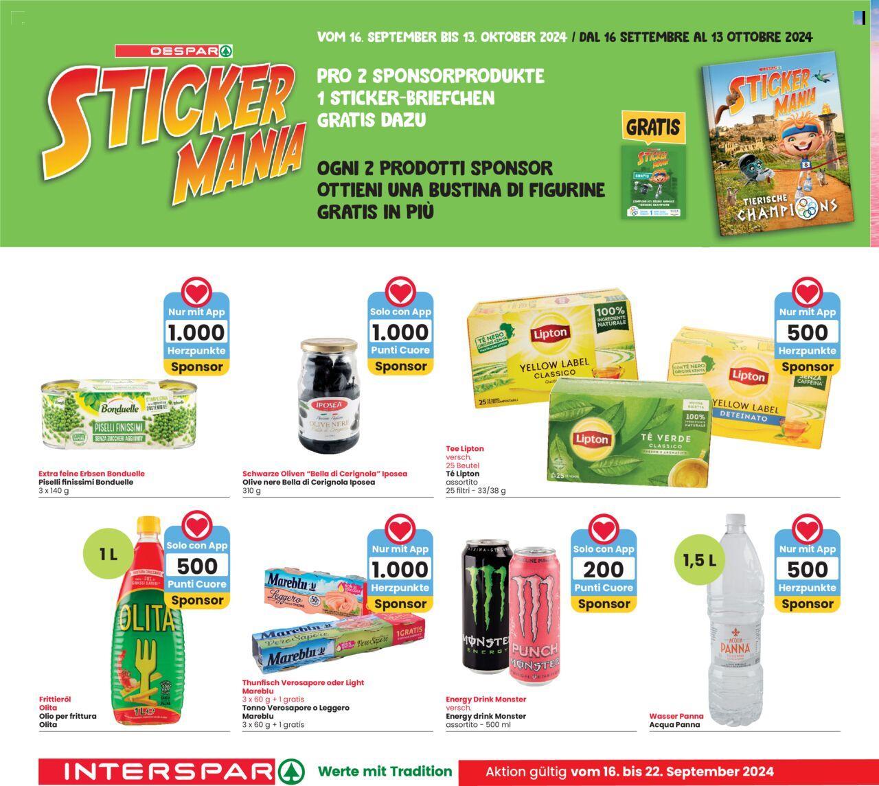 Interspar volantino 16/09/2024 - 13/10/2024 8