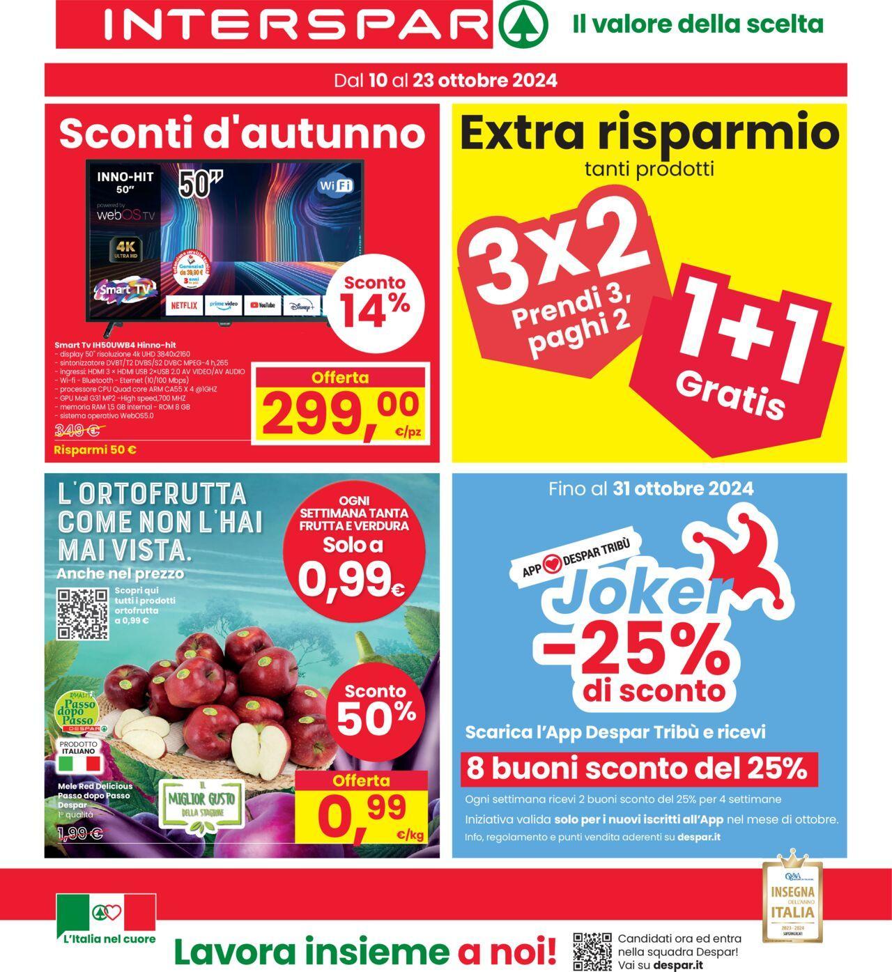 Interspar volantino 10/10/2024 - 23/10/2024