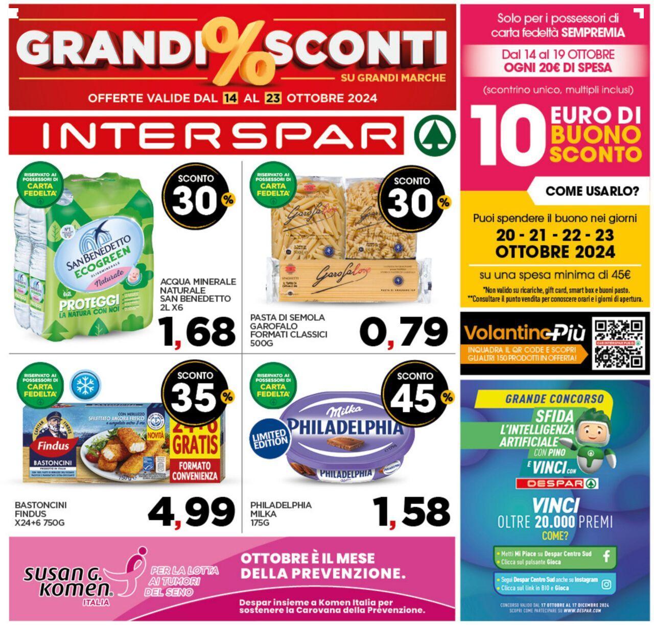 Interspar volantino 14/10/2024 - 23/10/2024