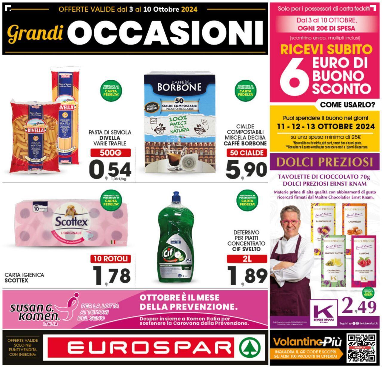 Eurospar volantino 03/10/2024 - 10/10/2024