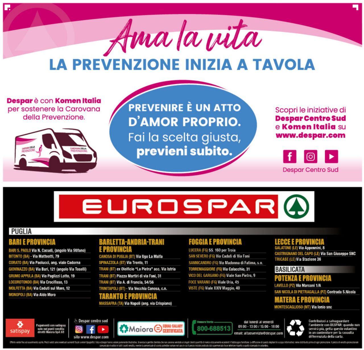 Eurospar volantino 03/10/2024 - 10/10/2024 24