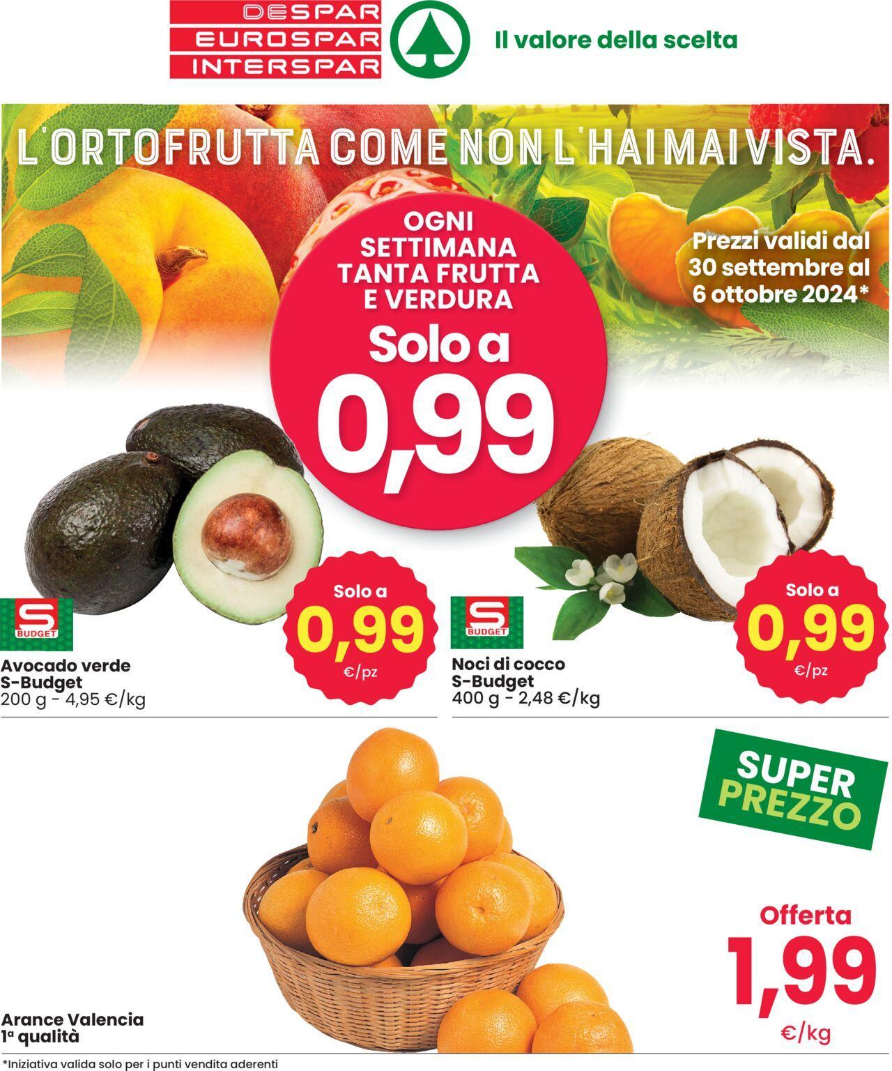 Eurospar volantino 30/09/2024 - 06/10/2024 3