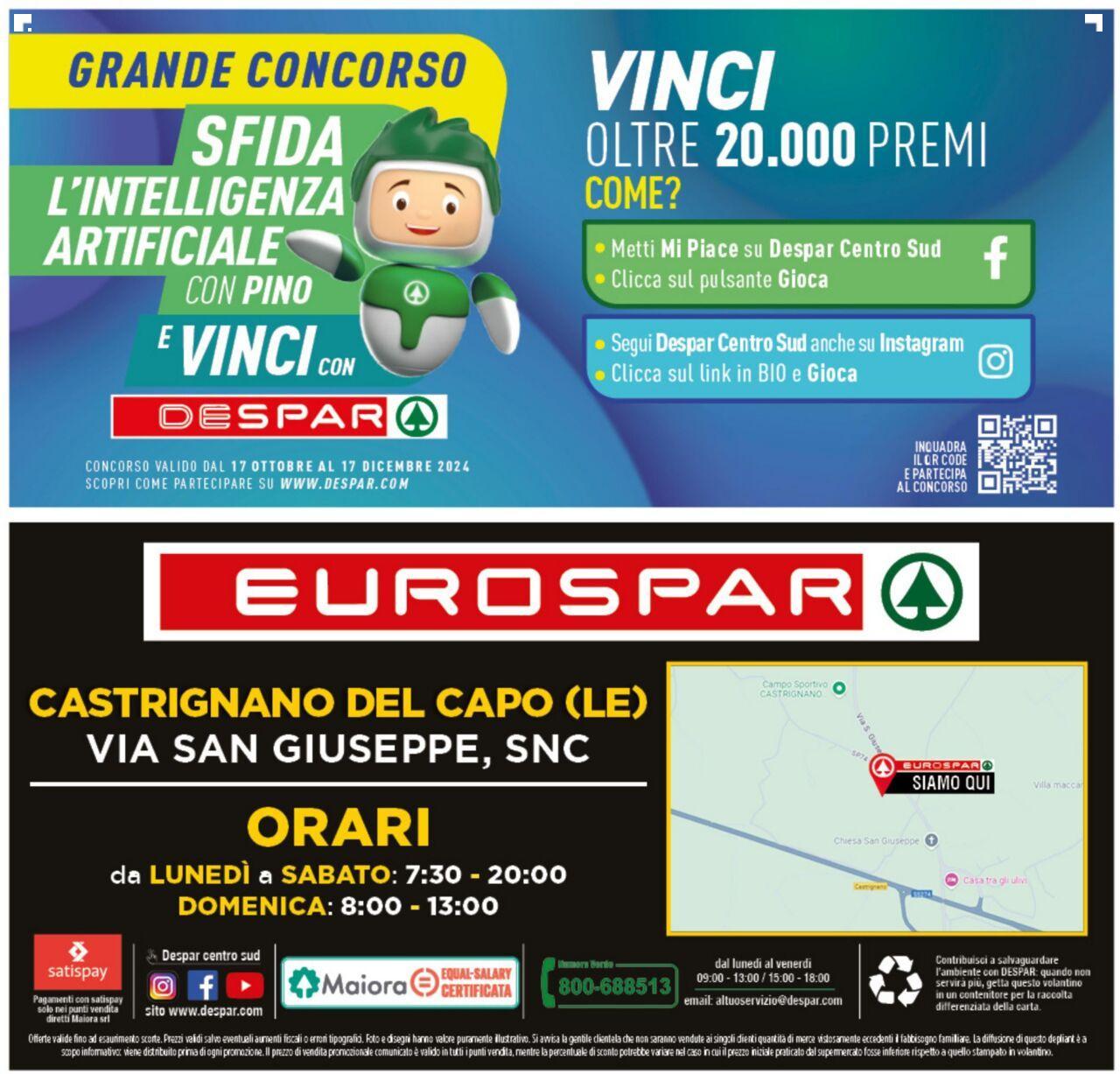 Eurospar volantino 14/10/2024 - 19/10/2024 30