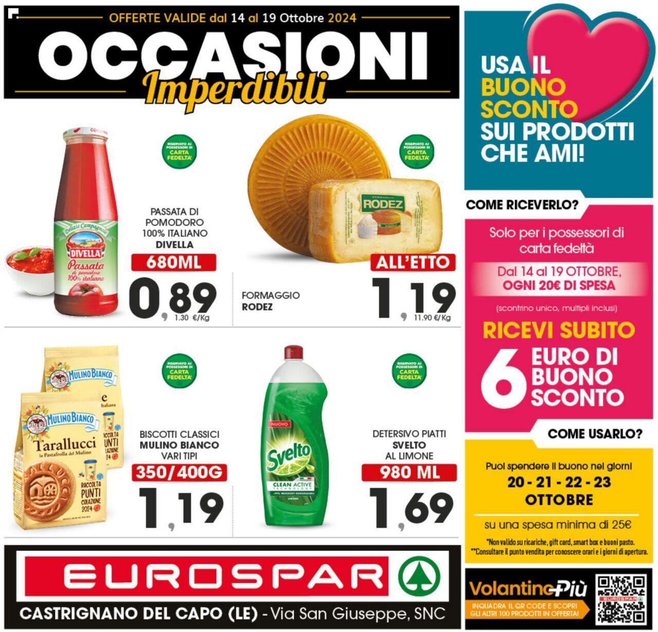 Eurospar volantino 14/10/2024 - 19/10/2024