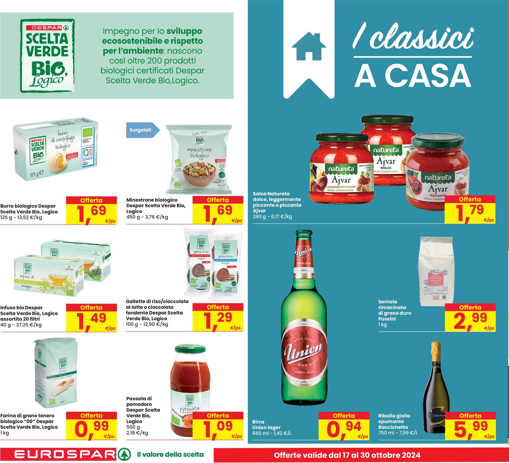 Volantino Eurospar valido dal 17.10. al 30.10. 14