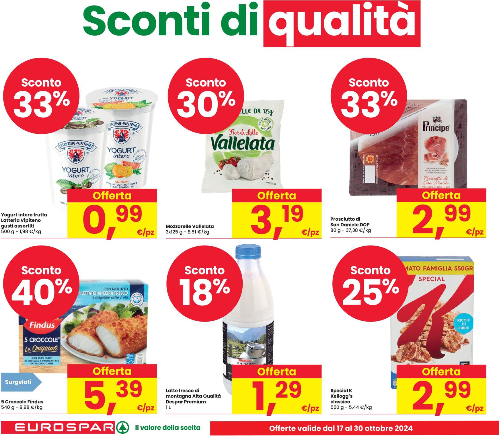 Volantino Eurospar valido dal 17.10. al 30.10. 2