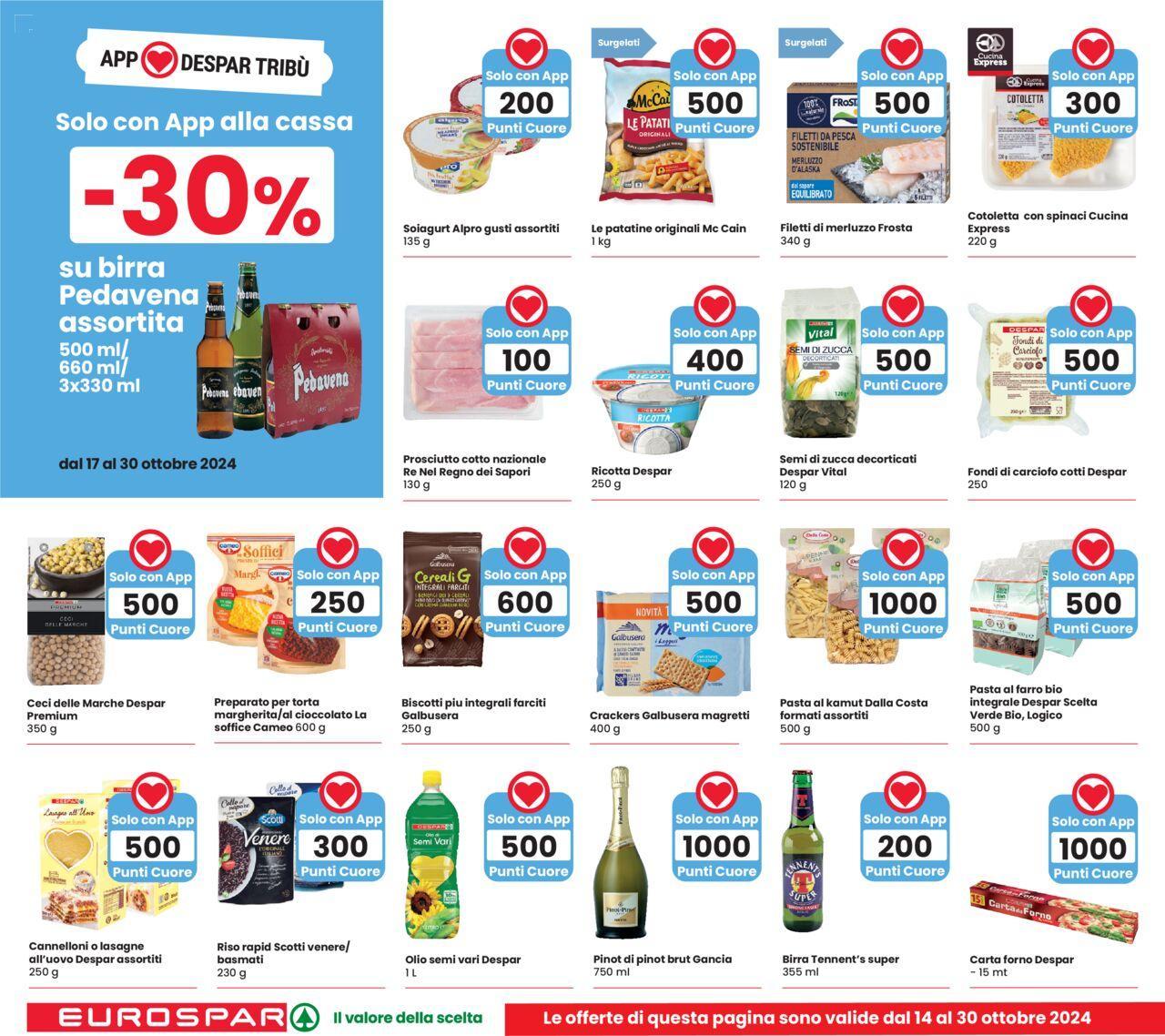 Eurospar volantino 17/10/2024 - 30/10/2024 26