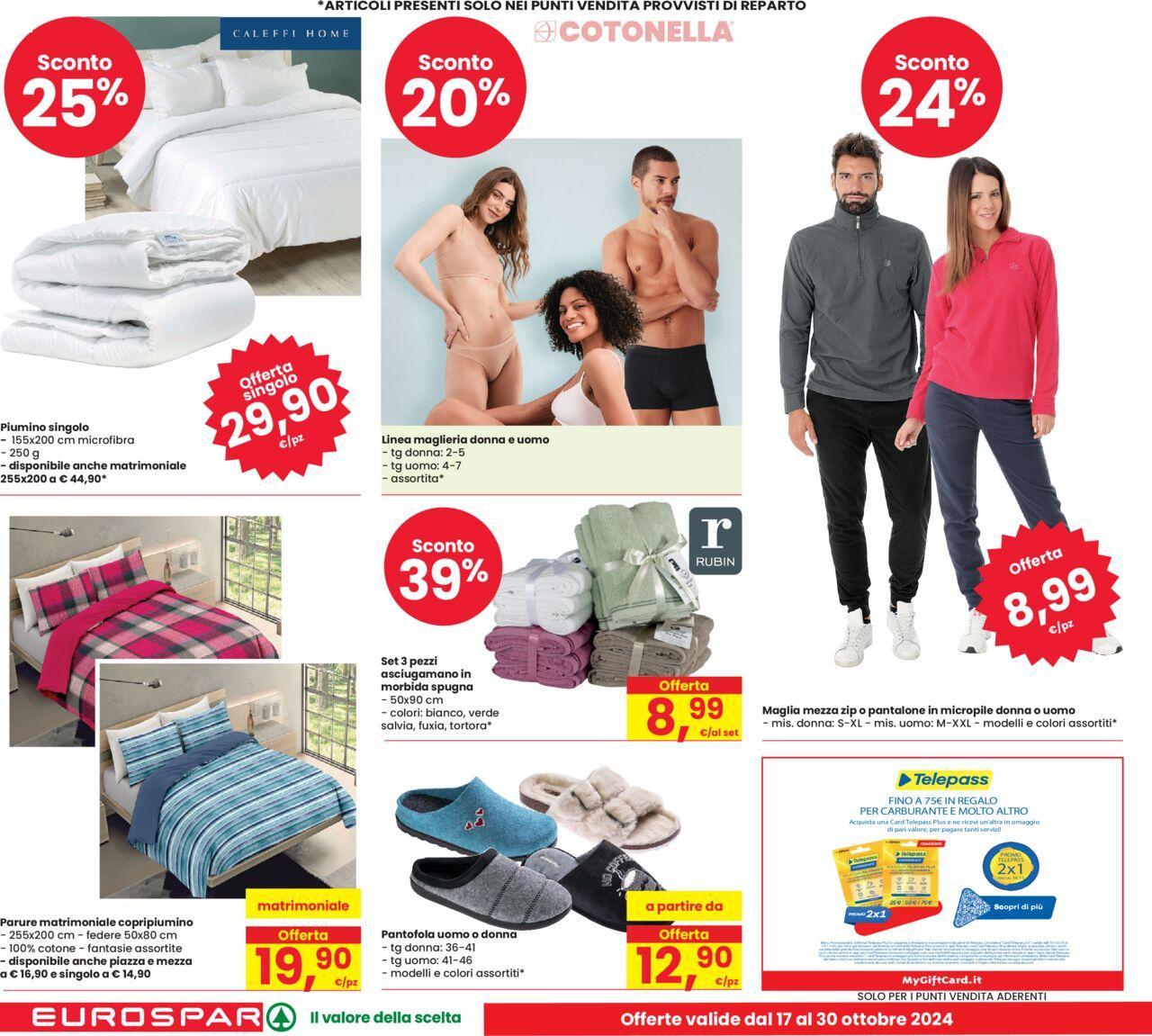 Eurospar volantino 17/10/2024 - 30/10/2024 24