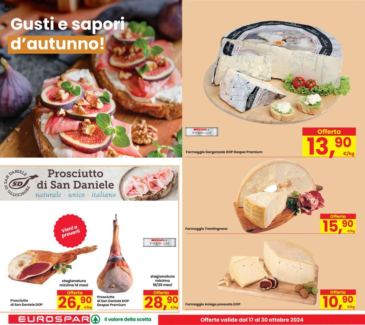 Eurospar volantino 17/10/2024 - 30/10/2024 10