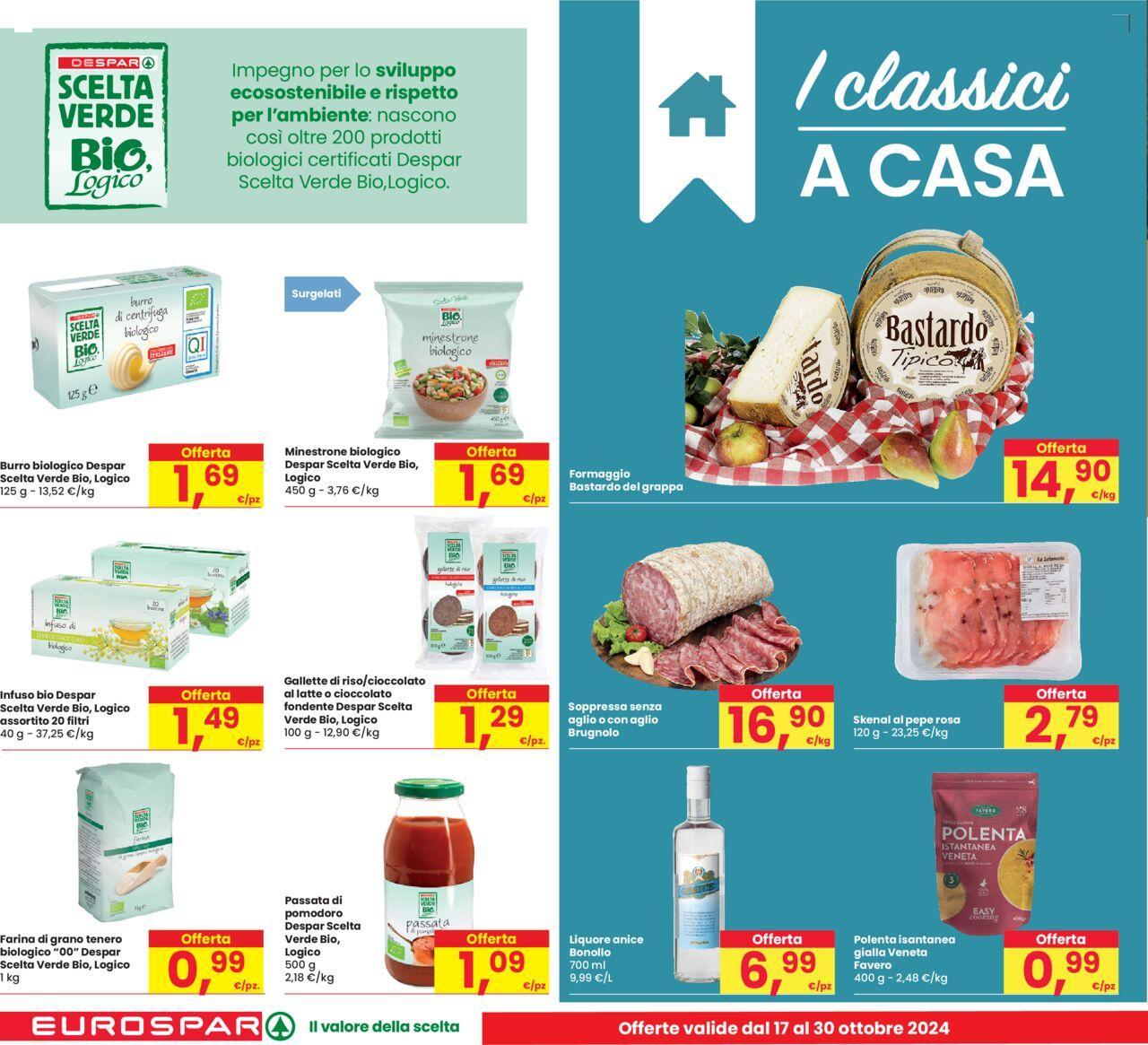 Eurospar volantino 17/10/2024 - 30/10/2024 14