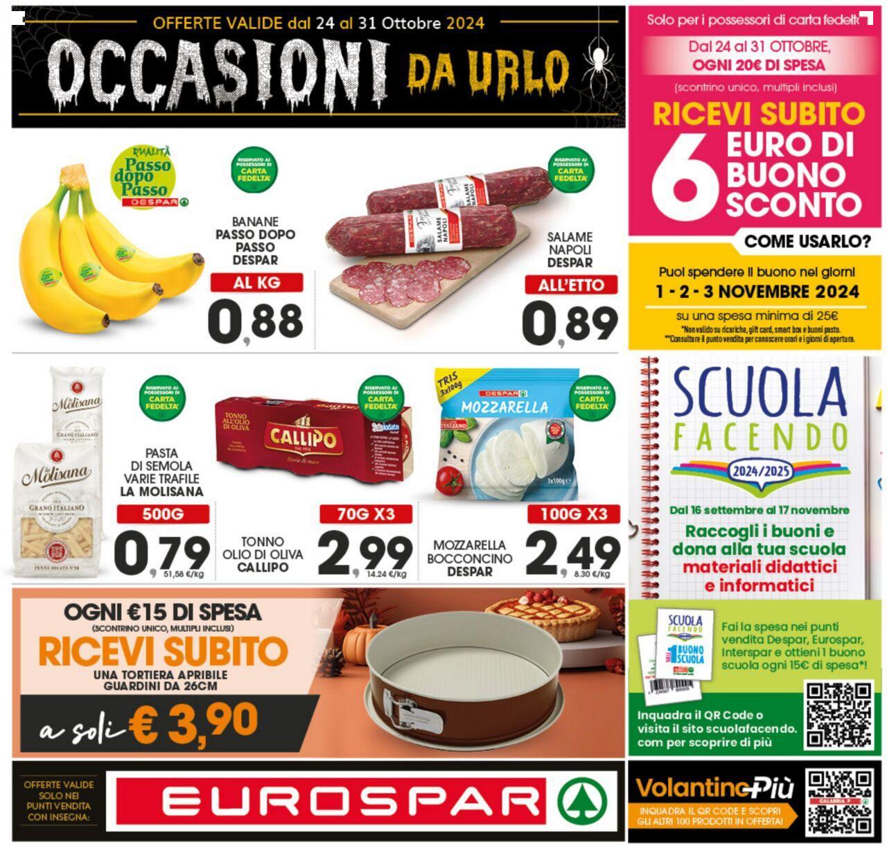 Eurospar volantino 24/10/2024 - 31/10/2024