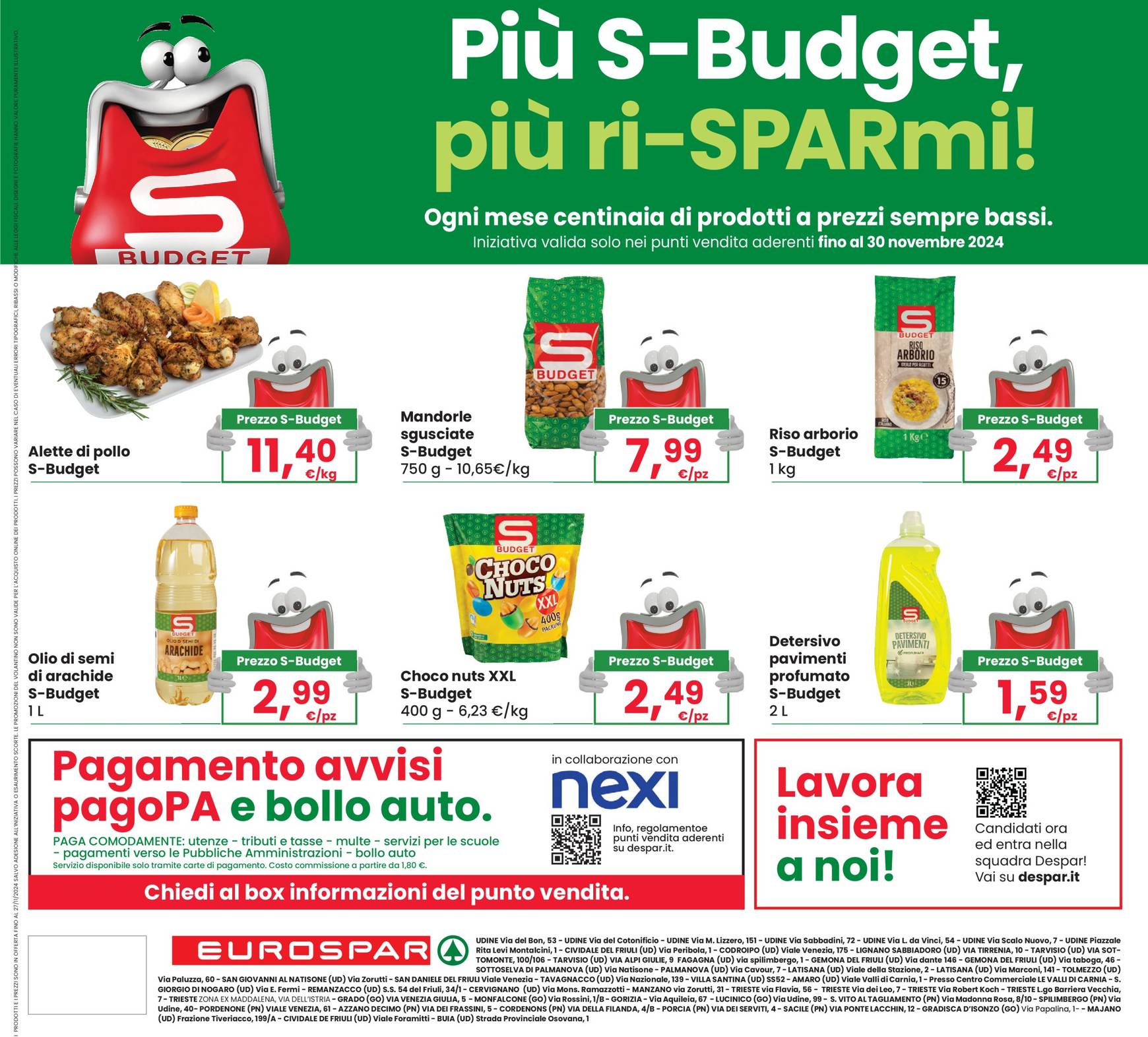 Volantino Eurospar valido dal 14.11. al 27.11. 24