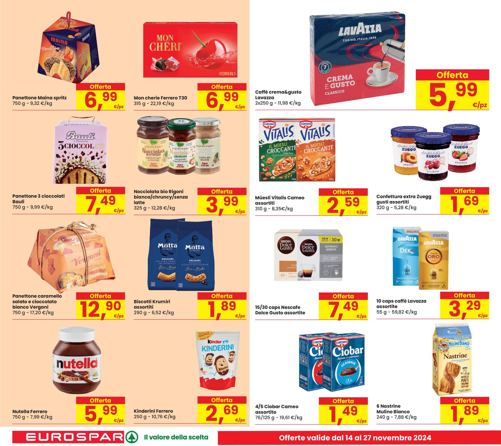 Volantino Eurospar valido dal 14.11. al 27.11. 18