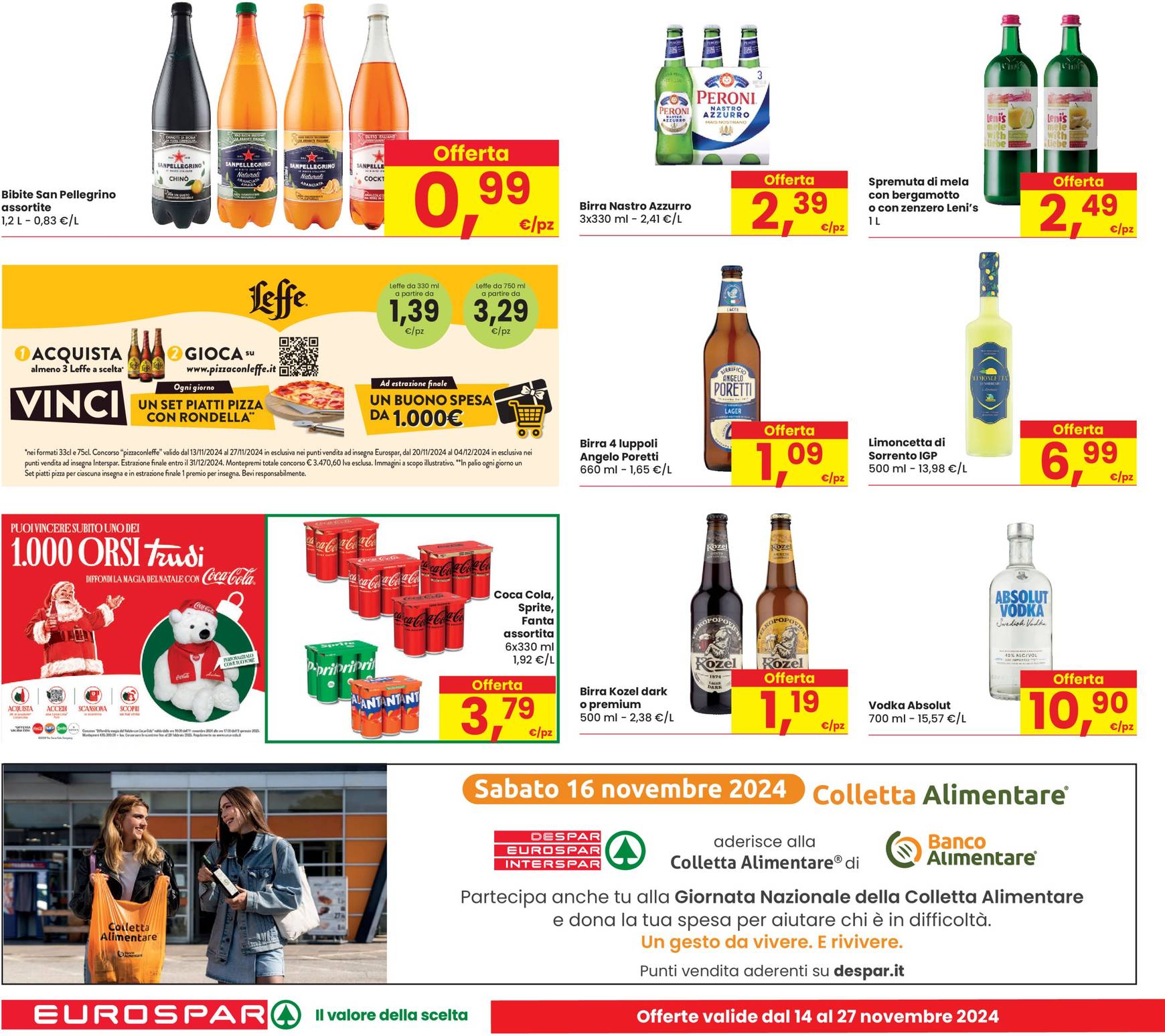 Volantino Eurospar valido dal 14.11. al 27.11. 12