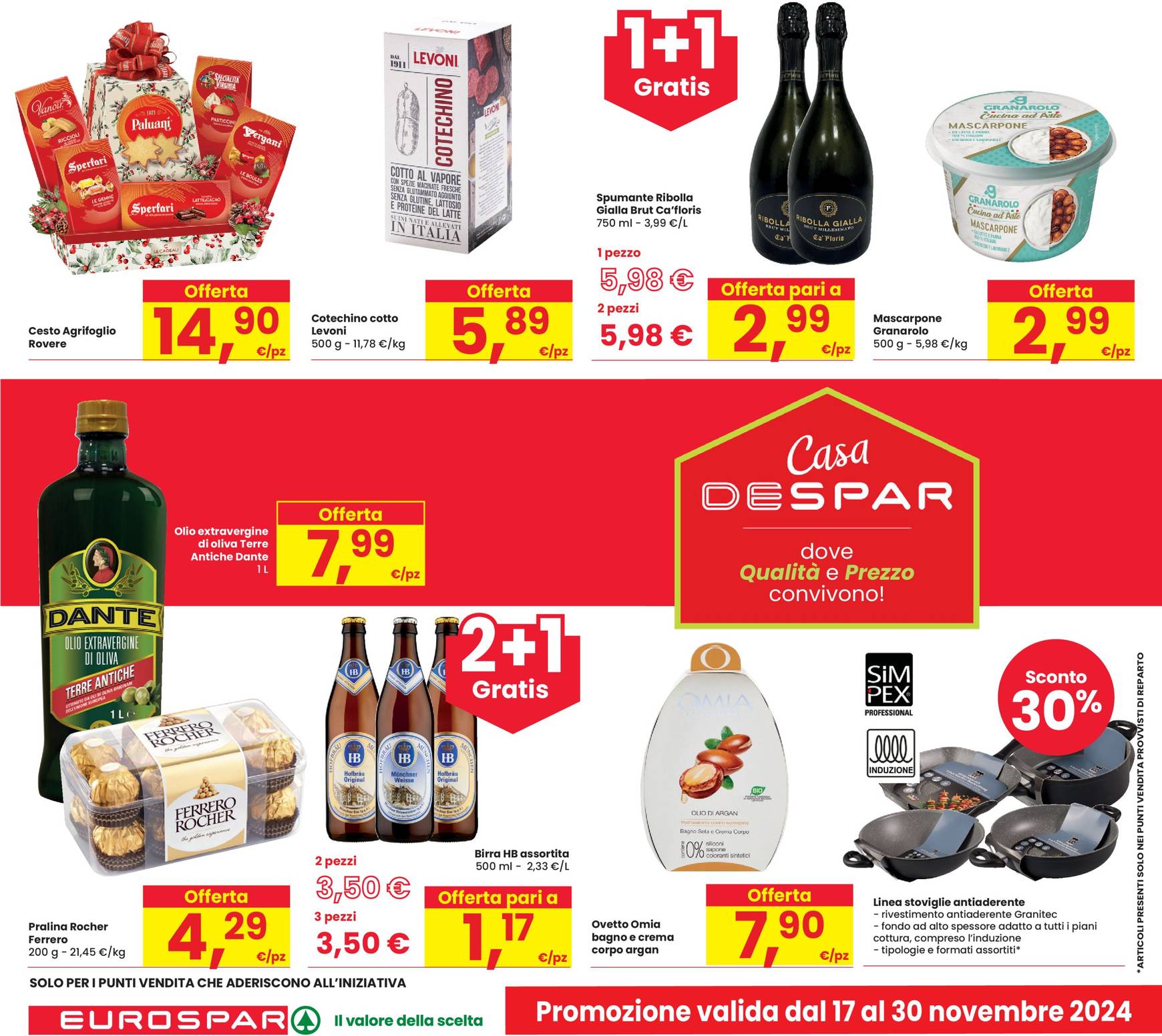 Volantino Eurospar valido dal 14.11. al 27.11. 4