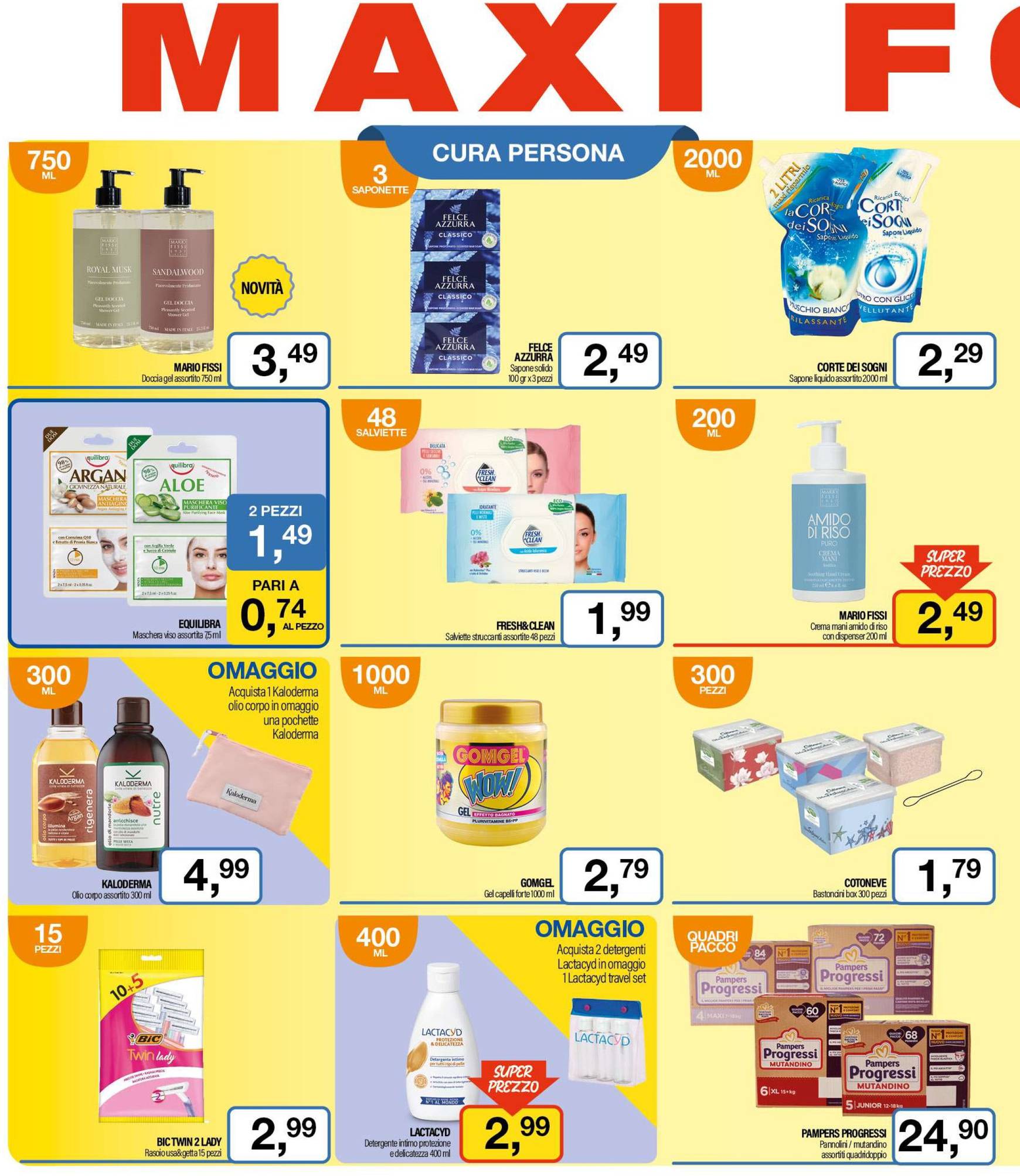 Volantino Caddy's Maxistore valido dal 15.10. al 03.11. 2