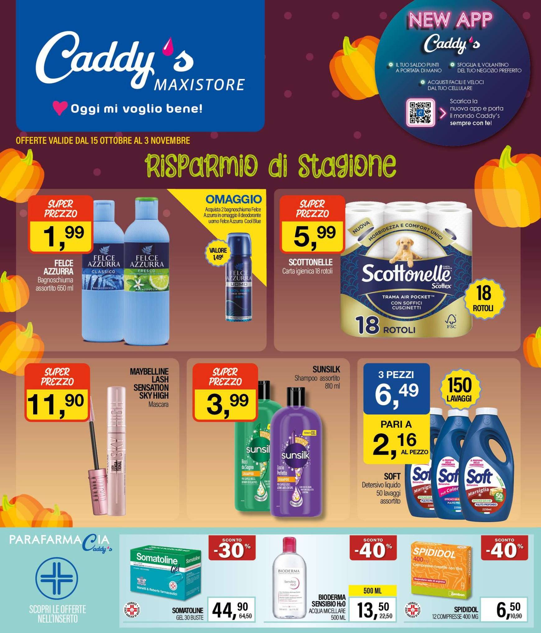 Volantino Caddy's Maxistore valido dal 15.10. al 03.11.