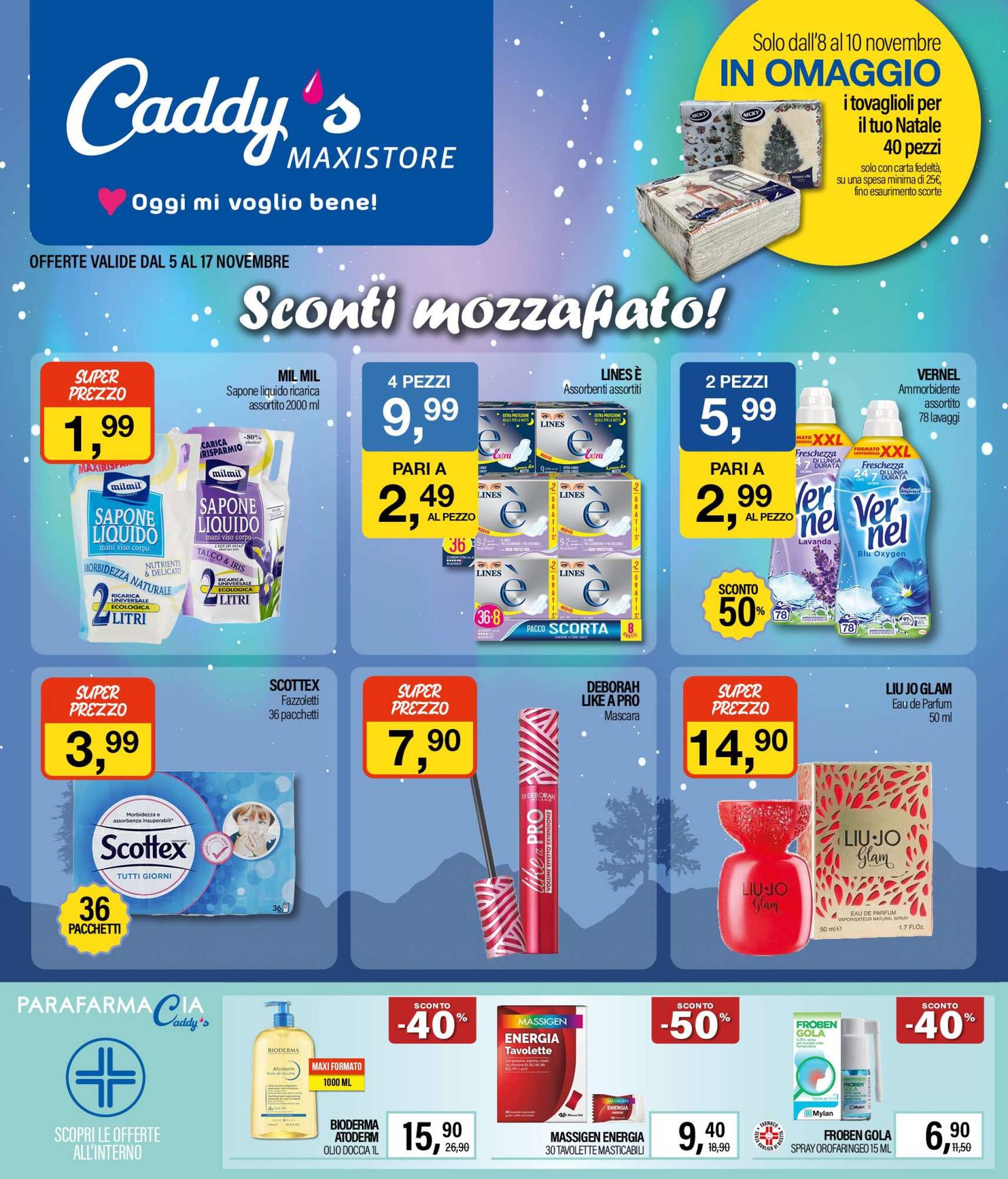 Volantino Caddy's Maxistore valido dal 05.11. al 17.11.