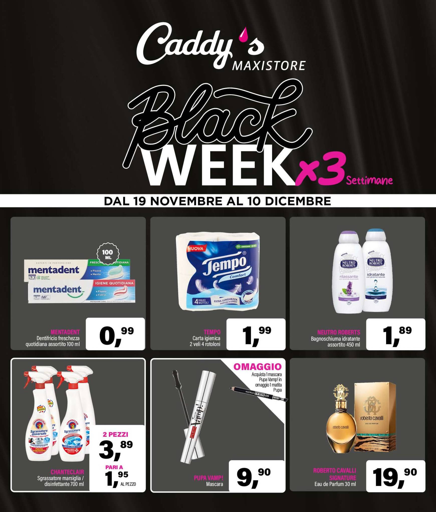 Volantino Caddy's Maxistore - Black Week valido dal 19.11. al 10.12.