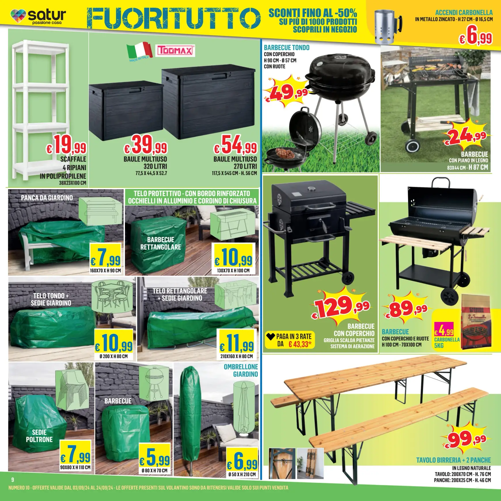 Nuovo volantino Satur 04.09. - 24.09. 9