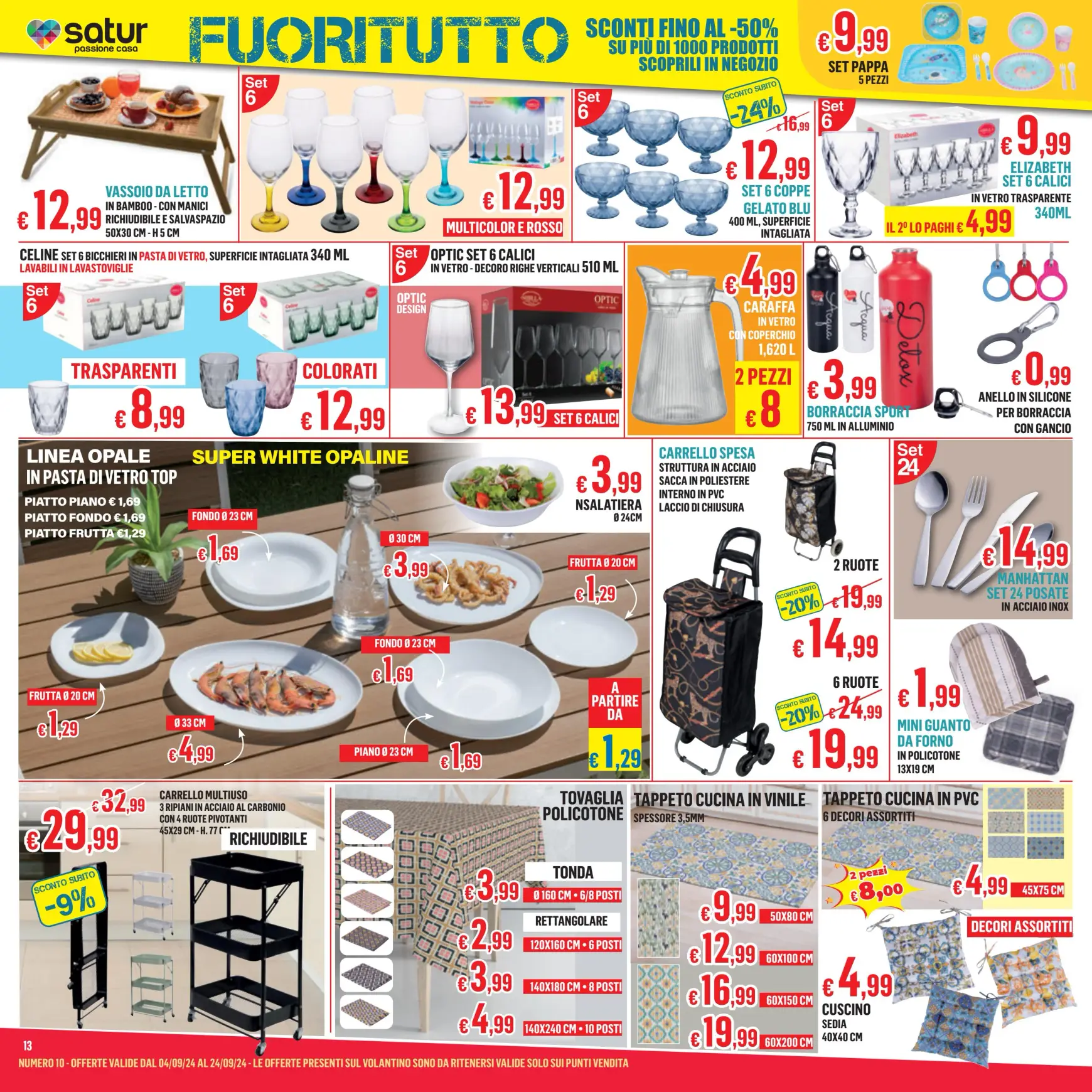 Nuovo volantino Satur 04.09. - 24.09. 13