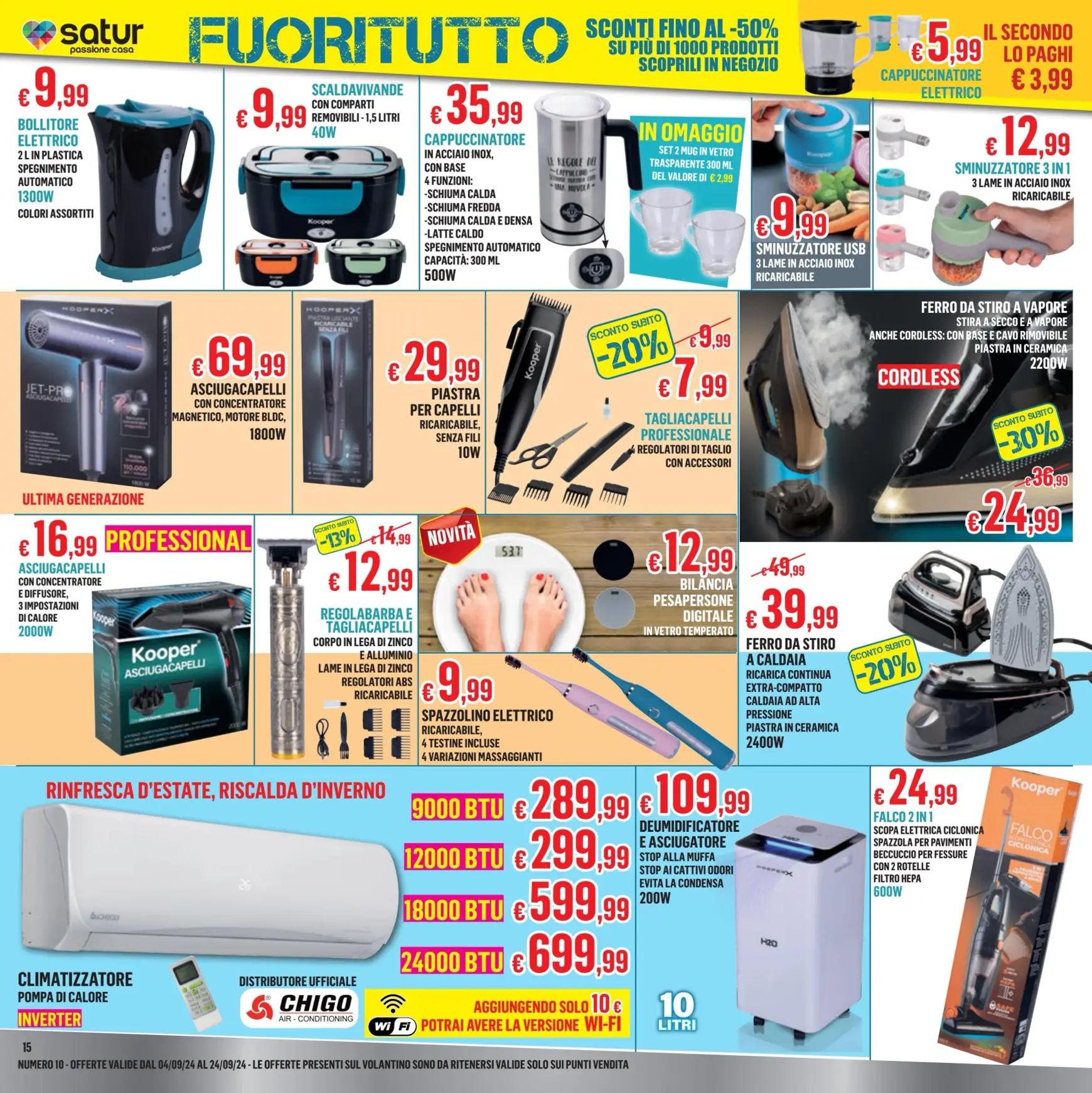 Nuovo volantino Satur 04.09. - 24.09. 15