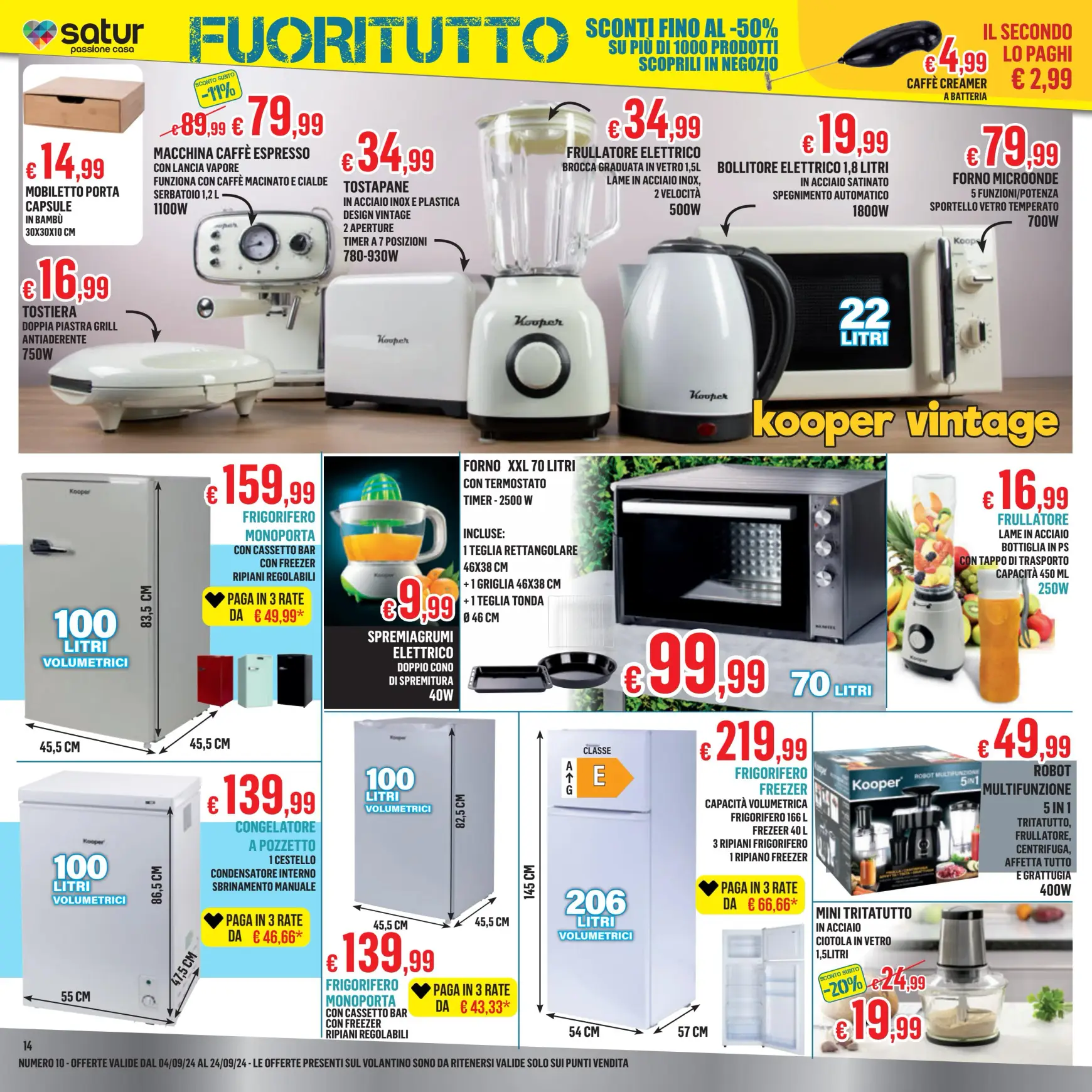 Nuovo volantino Satur 04.09. - 24.09. 14