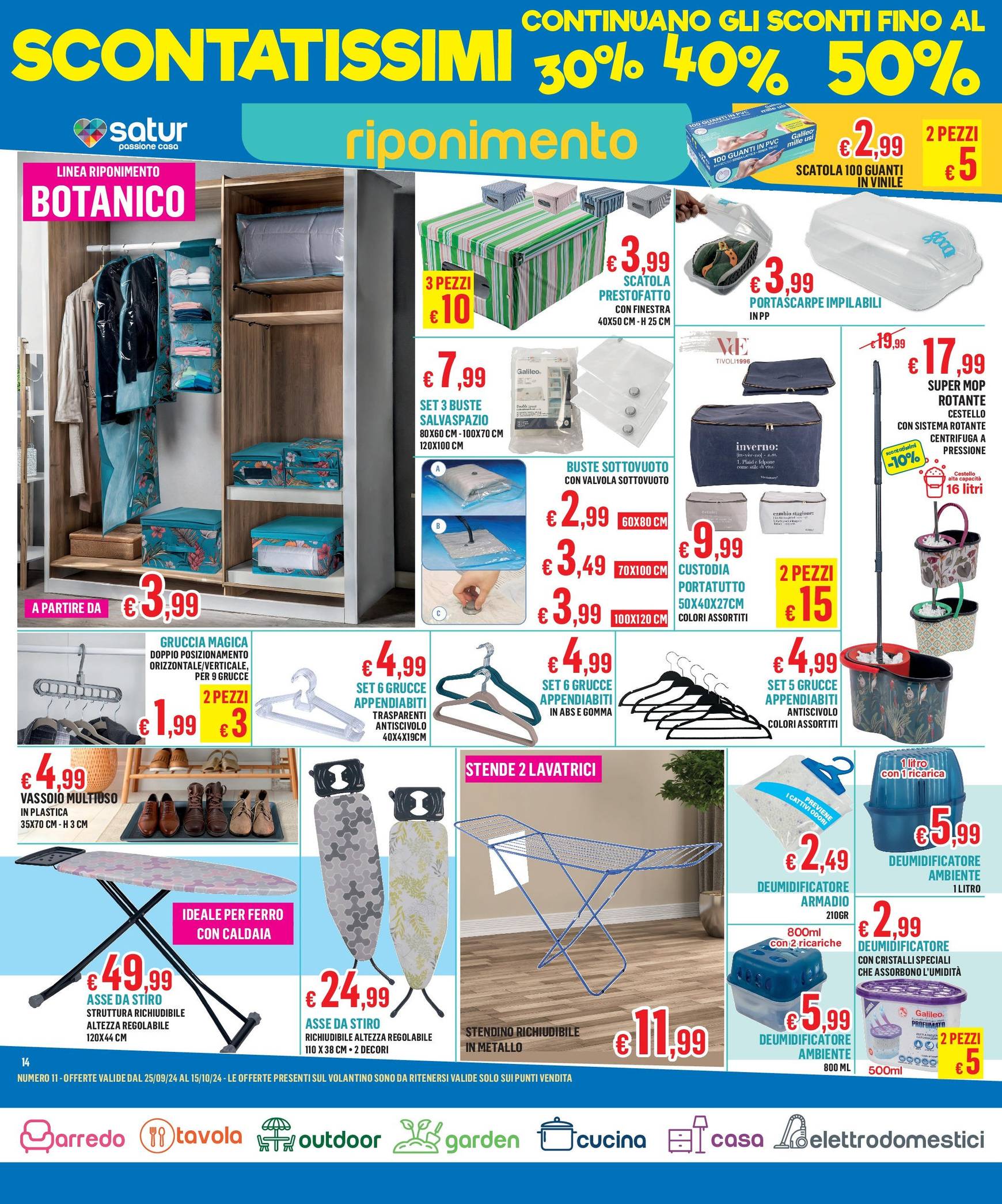 Nuovo volantino Satur - Scontatissimi 25.09. - 05.10. 14