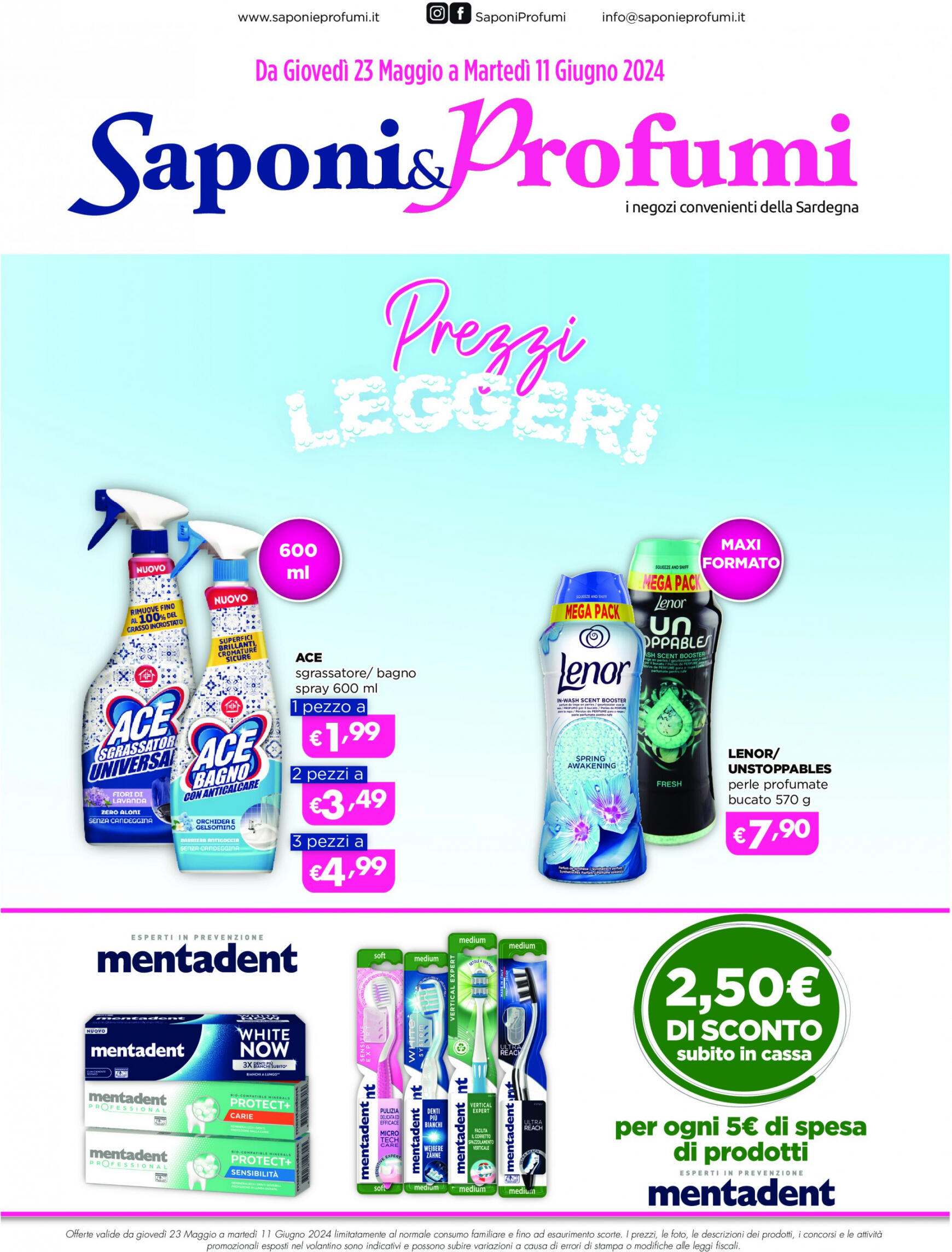 Nuovo volantino Saponi e Profumi 23.05. - 11.06.