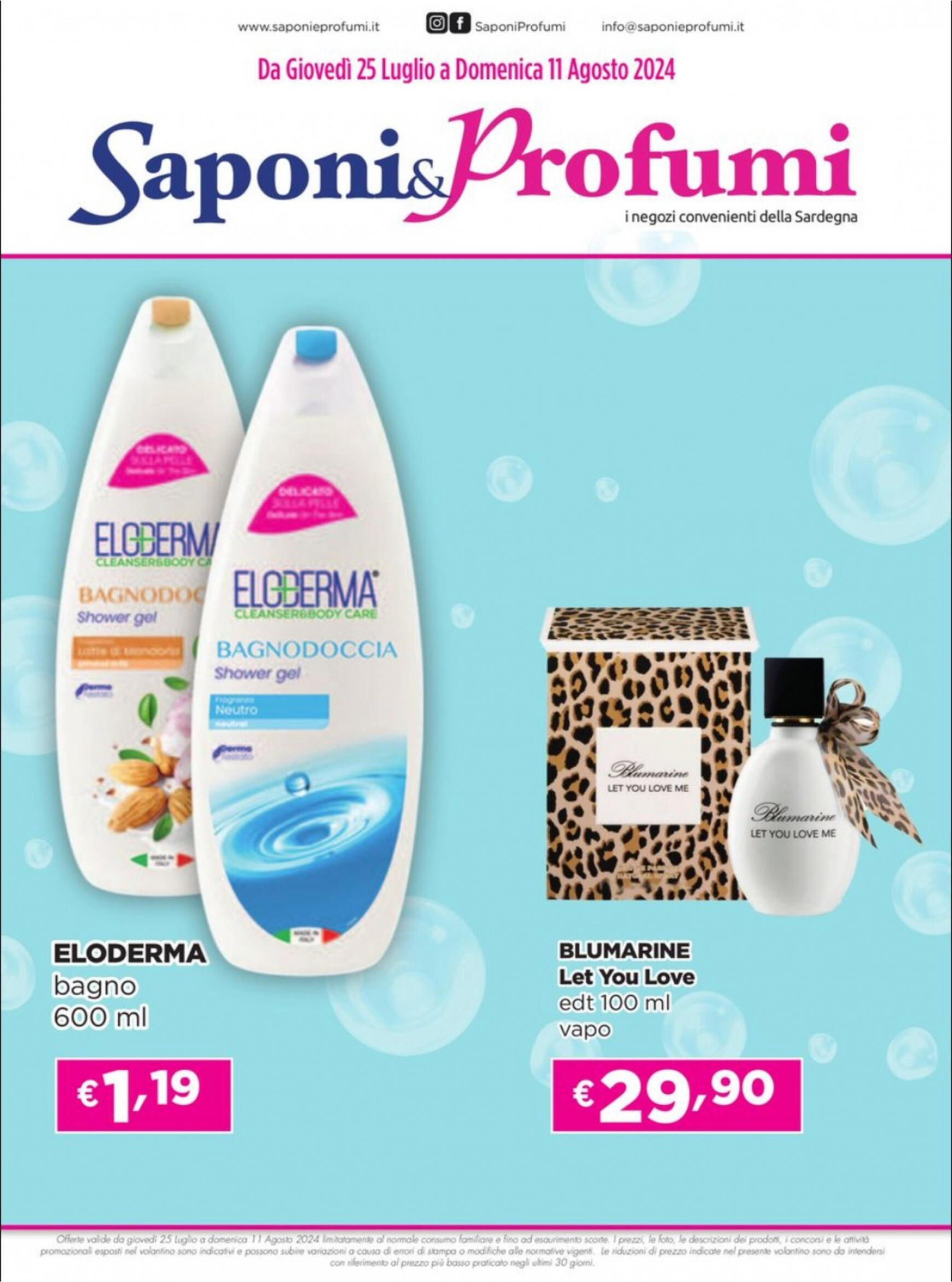 Nuovo volantino Saponi e Profumi 25.07. - 11.08.