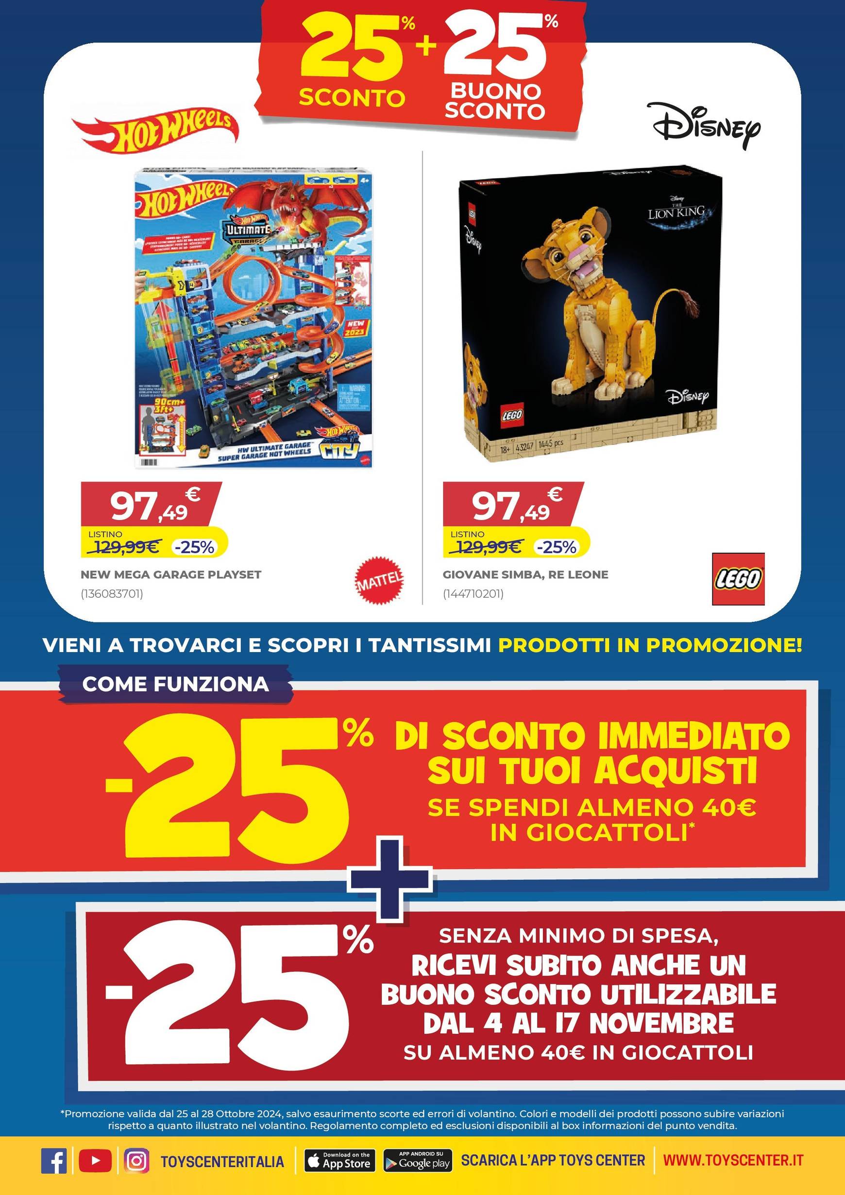 Volantino Toys Center valido dal 25.10. al 28.10. 6