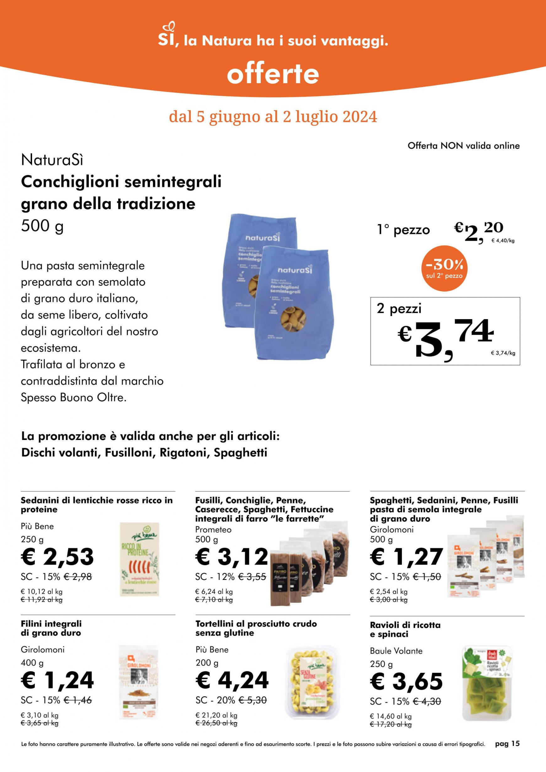 Nuovo volantino NaturaSì 01.06. - 30.06. 15