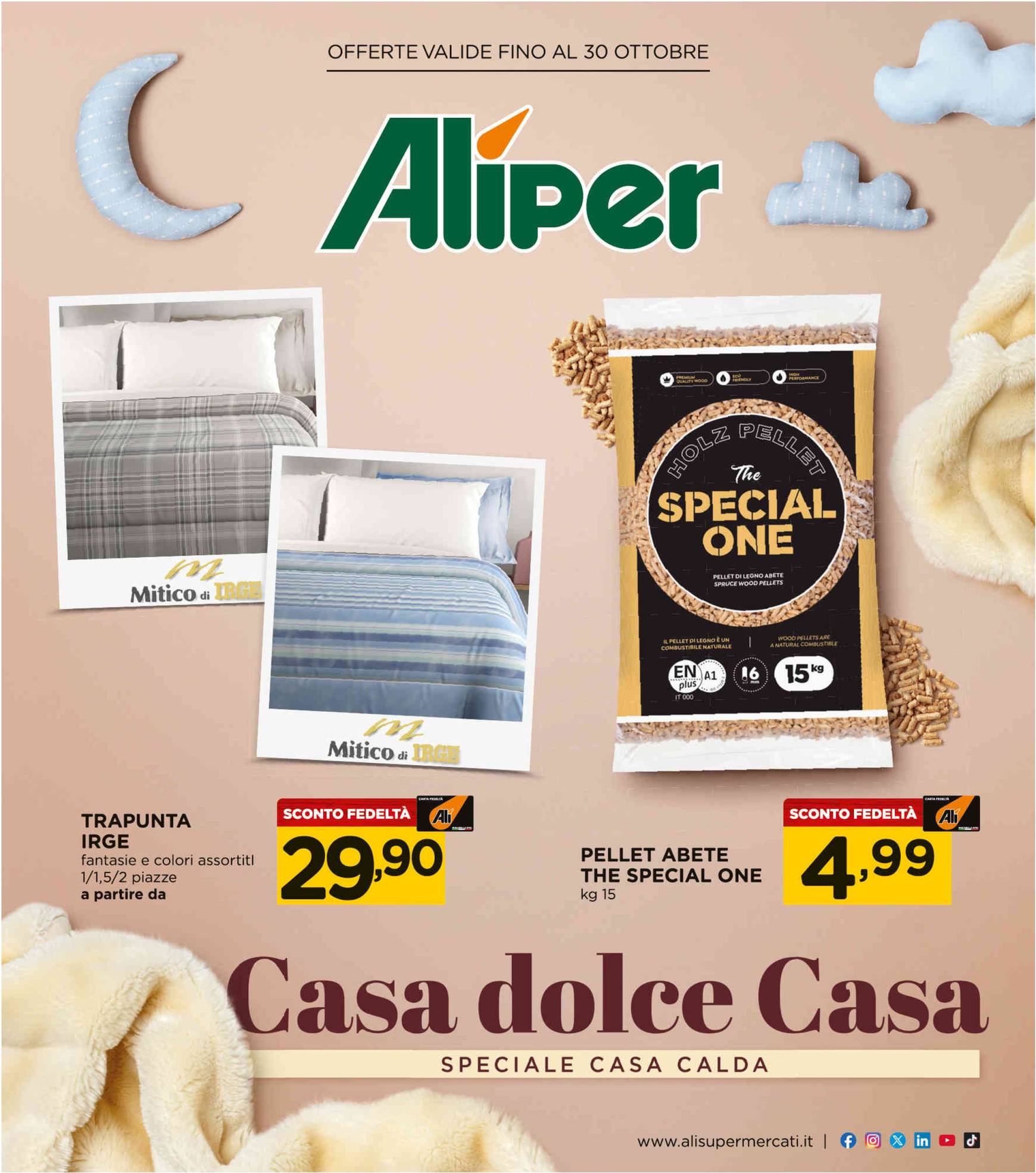 Volantino Aliper - Casa dolce casa valido dal 03.10. al 30.10.