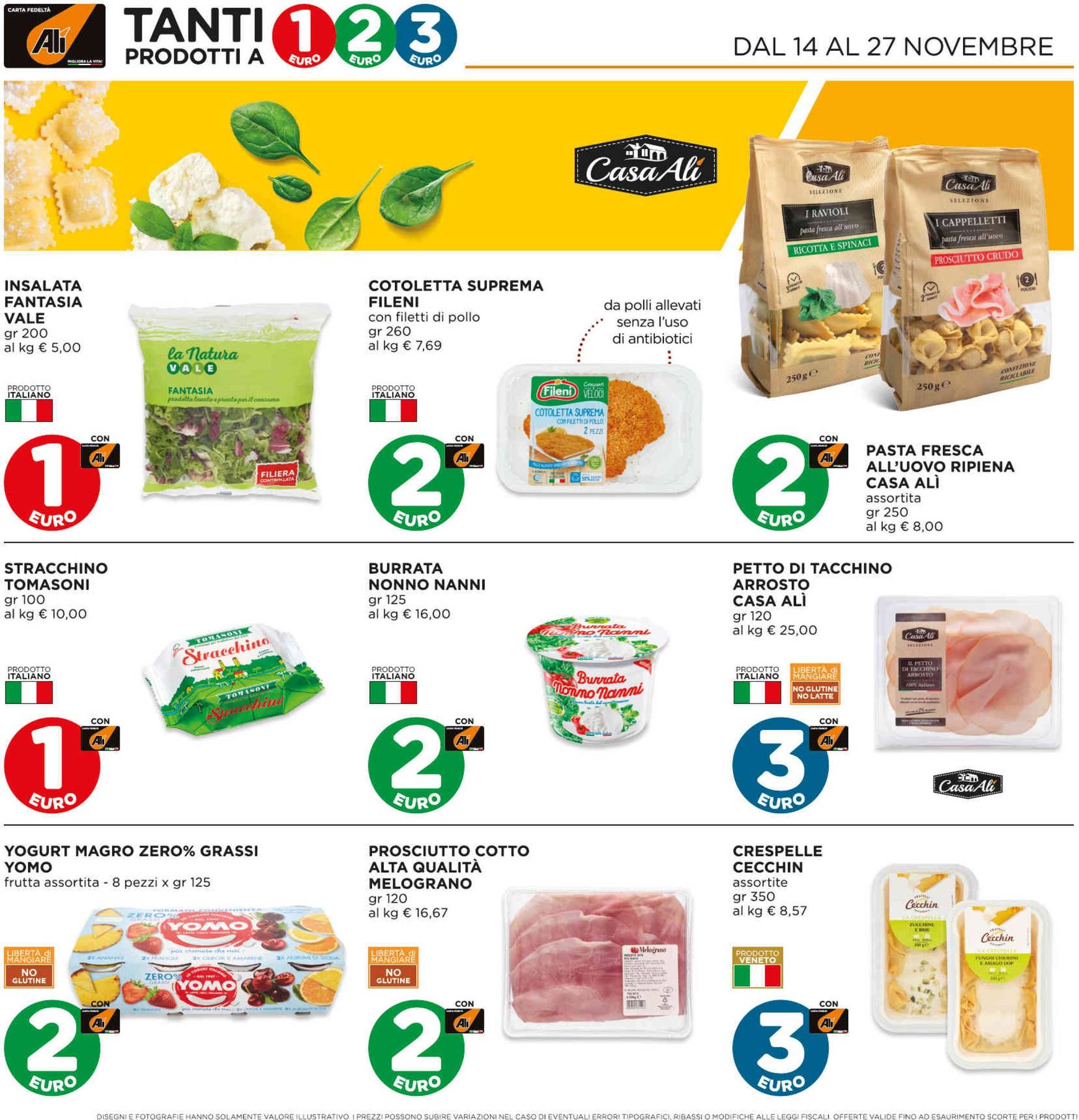 Volantino Ali - Aliper - Prezzi 1,2,3€ valido dal 14.11. al 27.11. 2