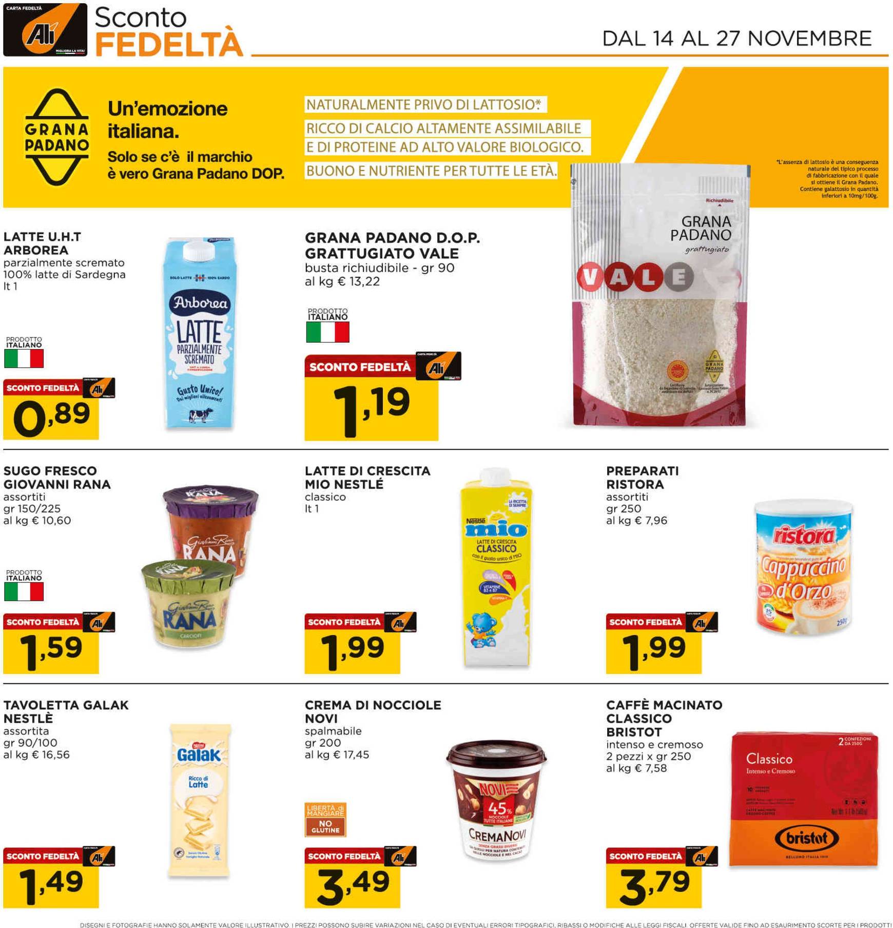 Volantino Ali - Aliper - Prezzi 1,2,3€ valido dal 14.11. al 27.11. 14