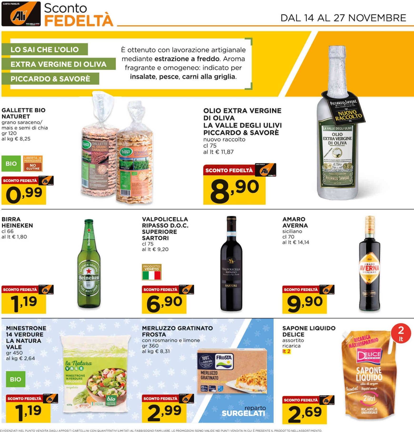 Volantino Ali - Aliper - Prezzi 1,2,3€ valido dal 14.11. al 27.11. 15