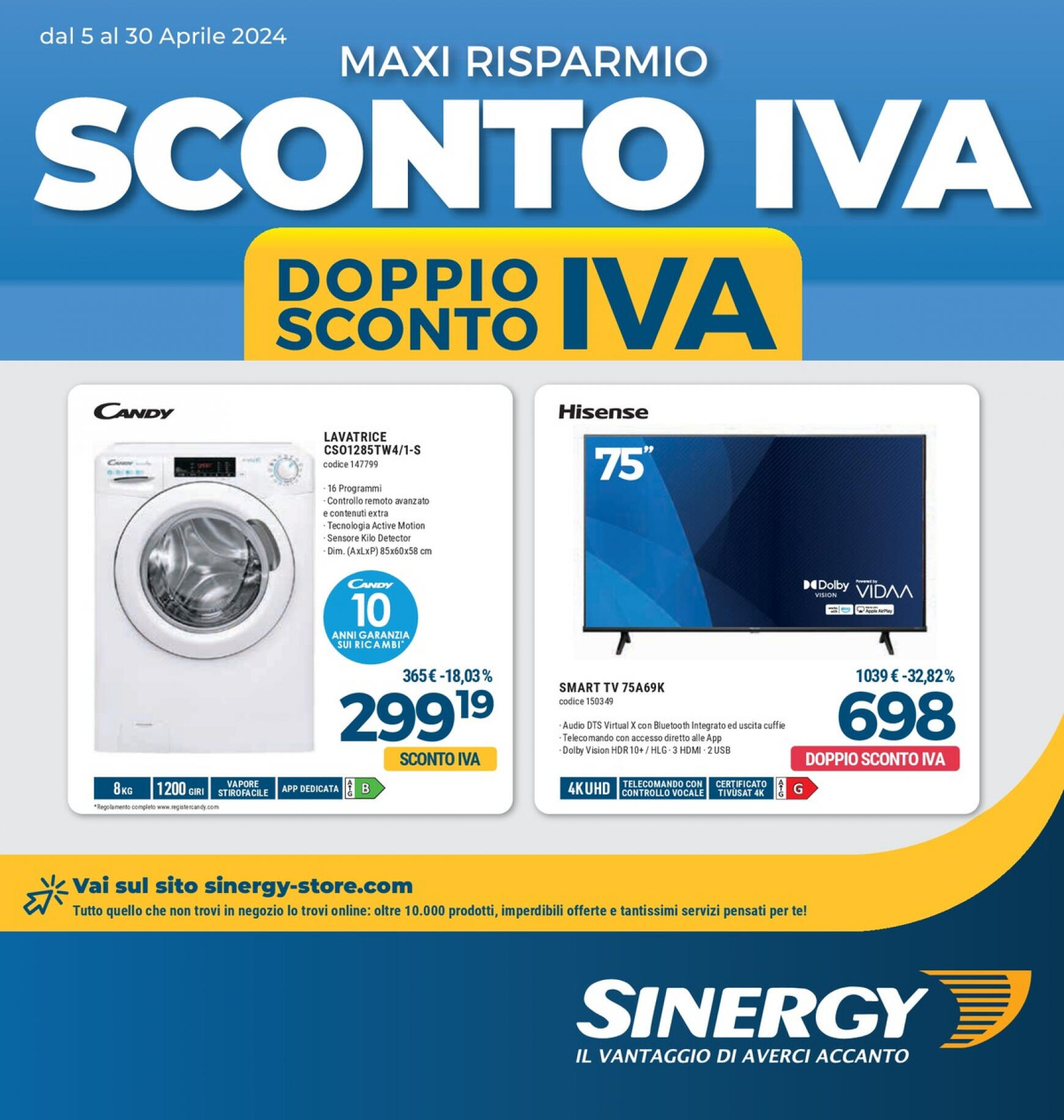 Nuovo volantino Sinergy 05.04. - 30.04.