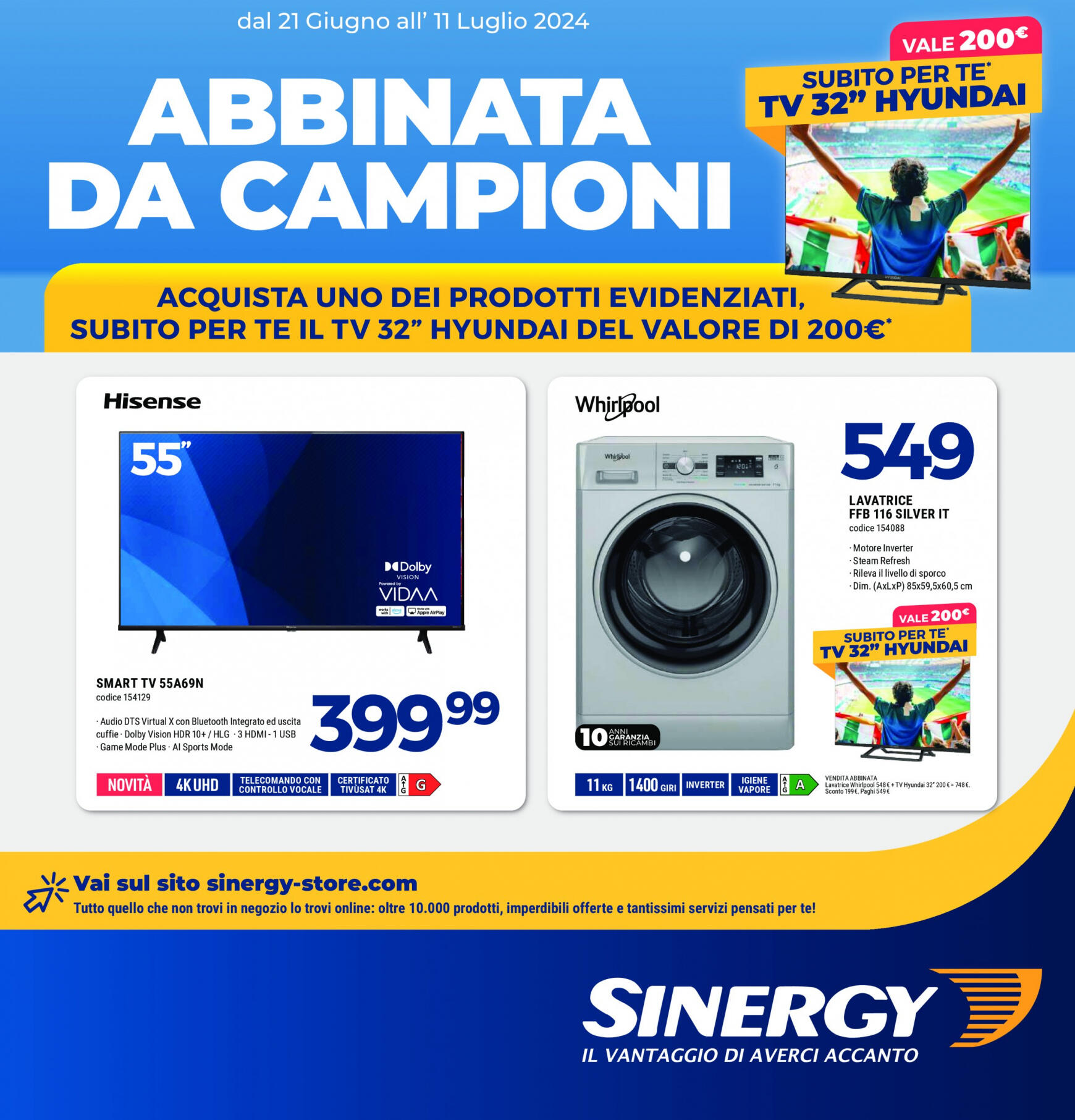 Nuovo volantino Sinergy 21.06. - 11.07.