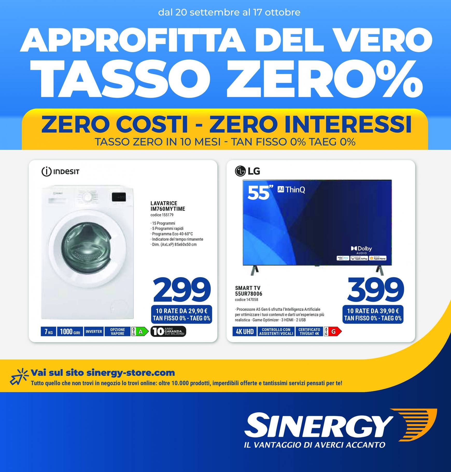 Nuovo volantino Sinergy 20.09. - 17.10.