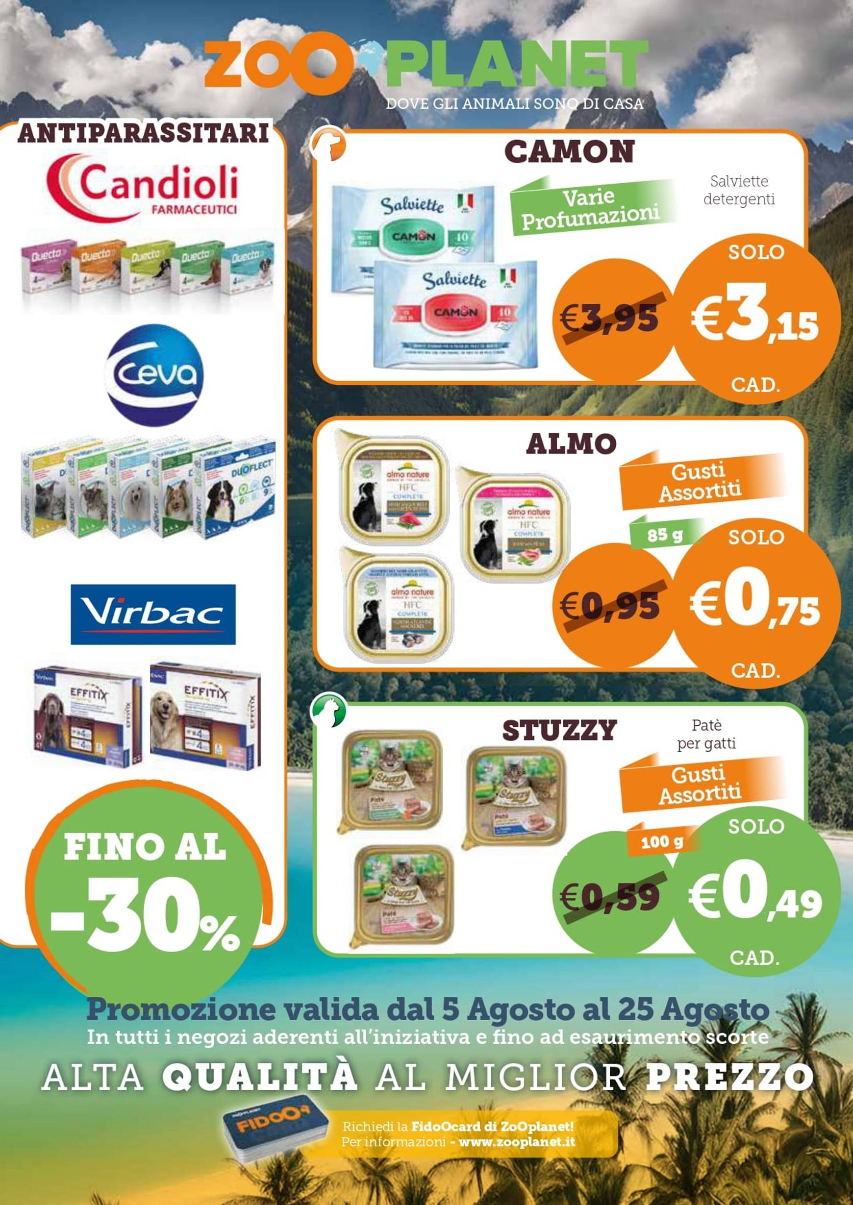 Nuovo volantino ZooPlanet 05.08. - 25.08.