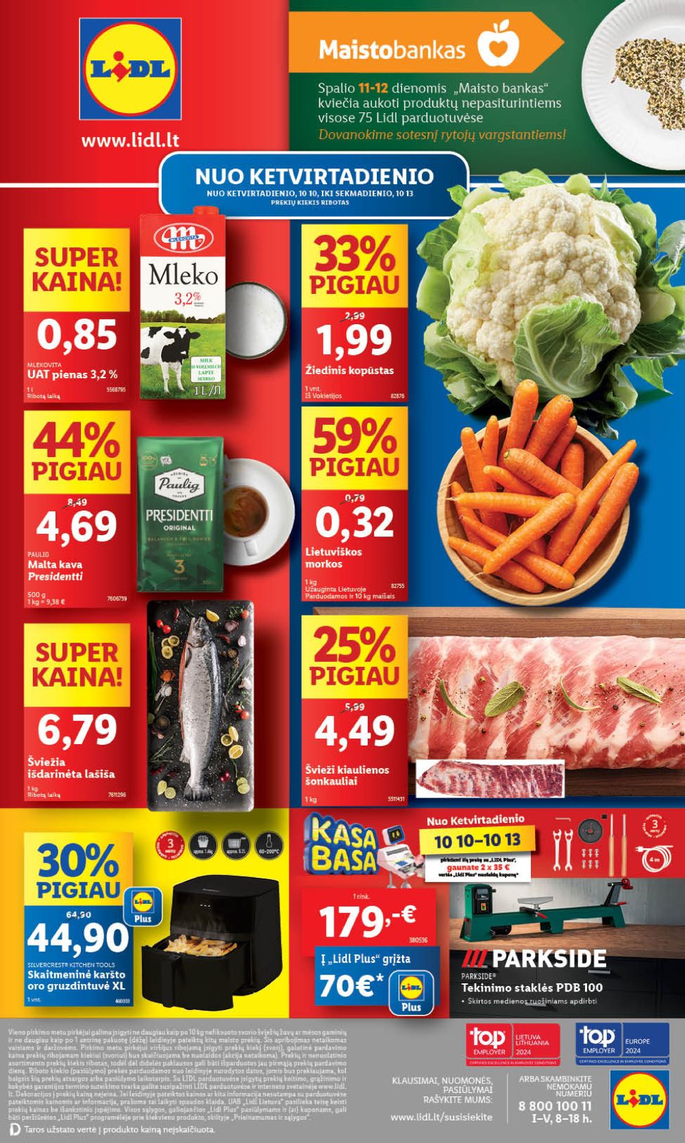 LIDL - Maisto prekių pasiūlymai (2024 10 10 - 2024 10 13)