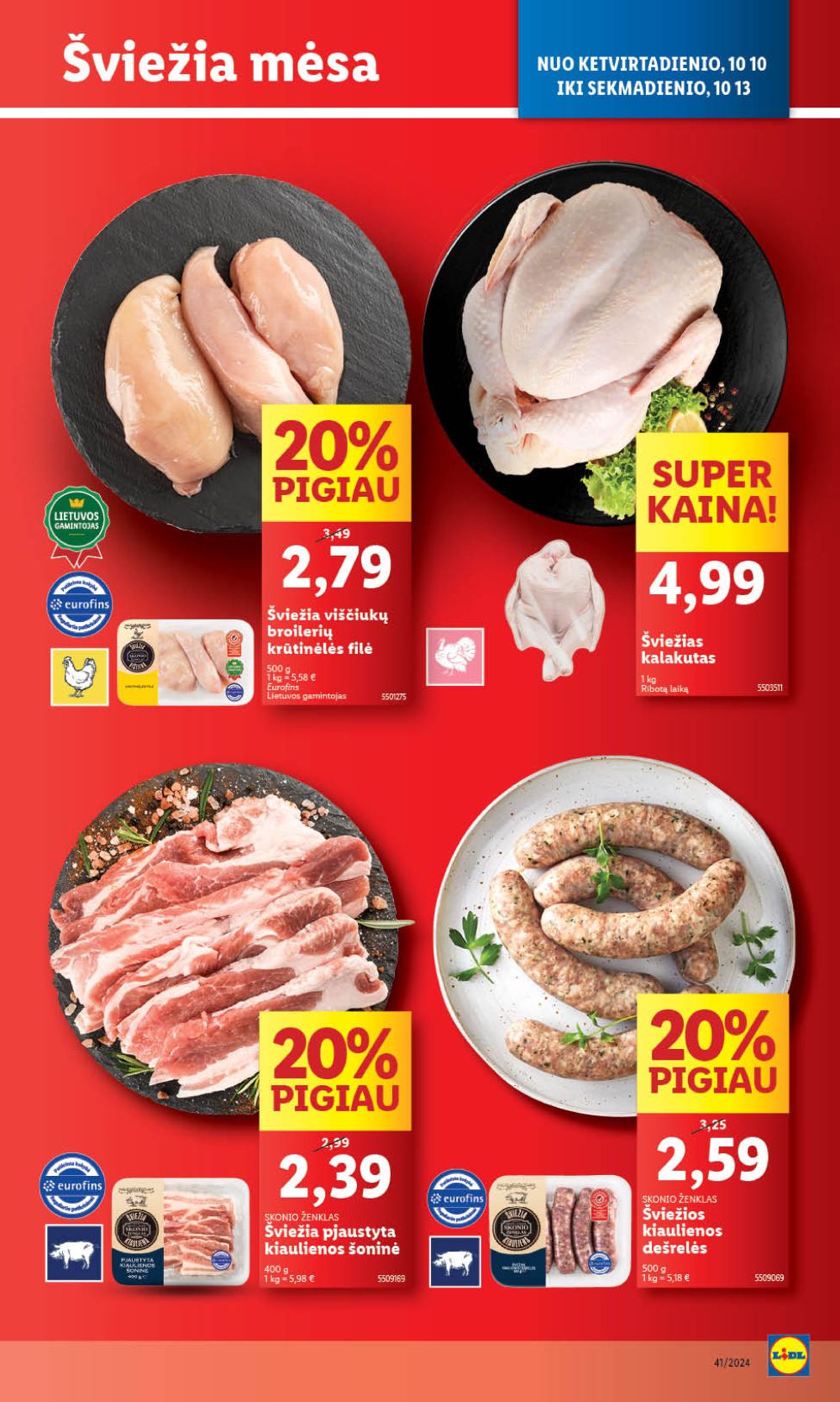 LIDL - Maisto prekių pasiūlymai (2024 10 10 - 2024 10 13) 3