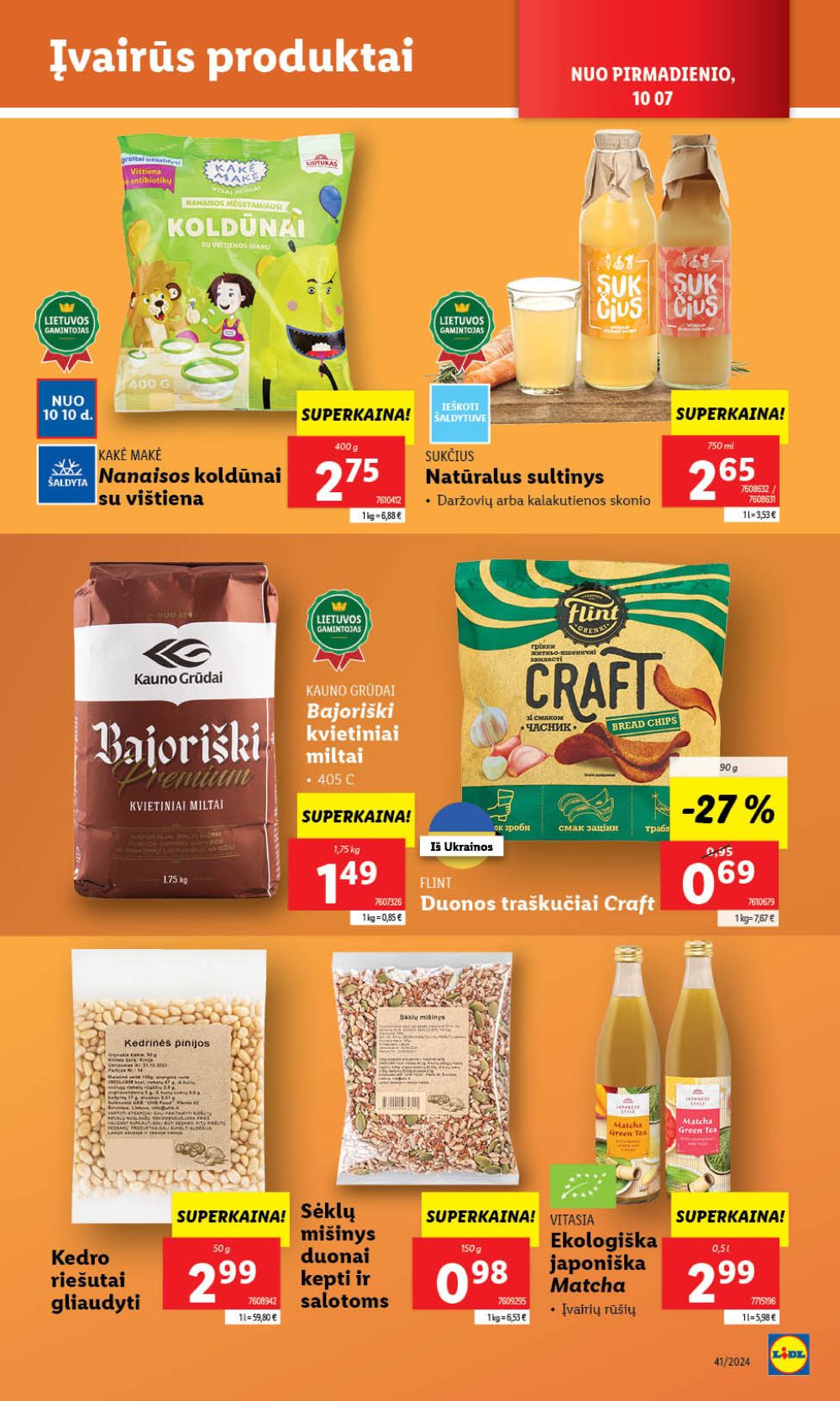 LIDL - Maisto prekių pasiūlymai (2024 10 10 - 2024 10 13) 38